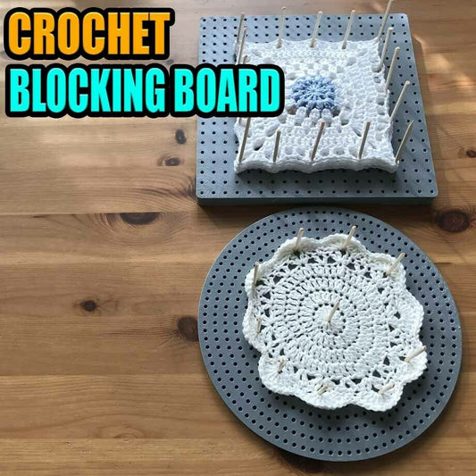 Crochet Granny Square or Round Blocking Board - 3D Printed Knitting Tool for Crafts - Perfect Gift