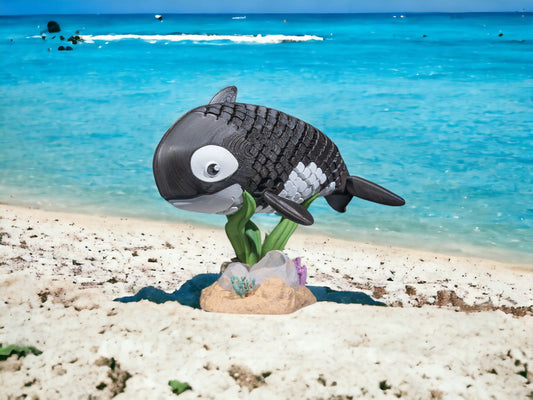 Orca Killer Whale Fidget Toy - Articulated Marine Life Desk Decor - Unique 3D Printed Ocean Toy for Education & Fun