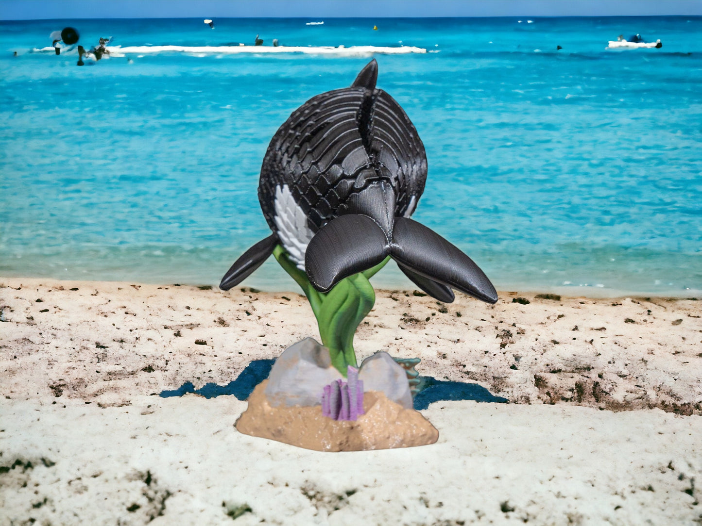 Orca Killer Whale Fidget Toy - Articulated Marine Life Desk Decor - Unique 3D Printed Ocean Toy for Education & Fun
