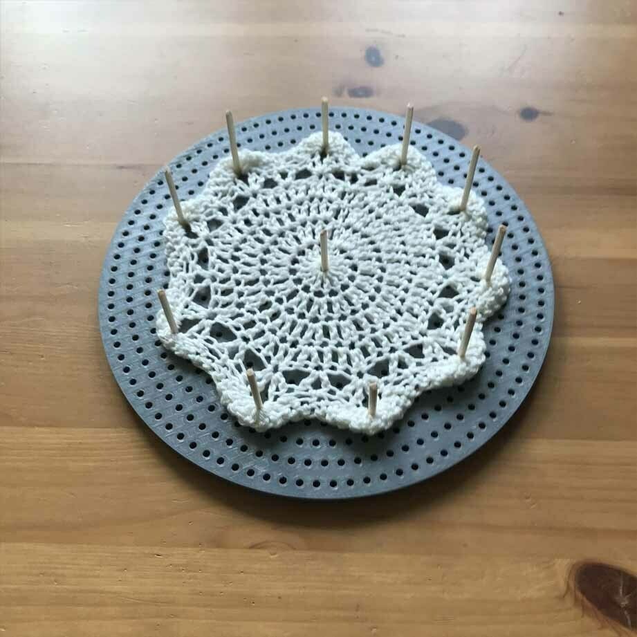 Crochet Granny Square or Round Blocking Board - 3D Printed Knitting Tool for Crafts - Perfect Gift