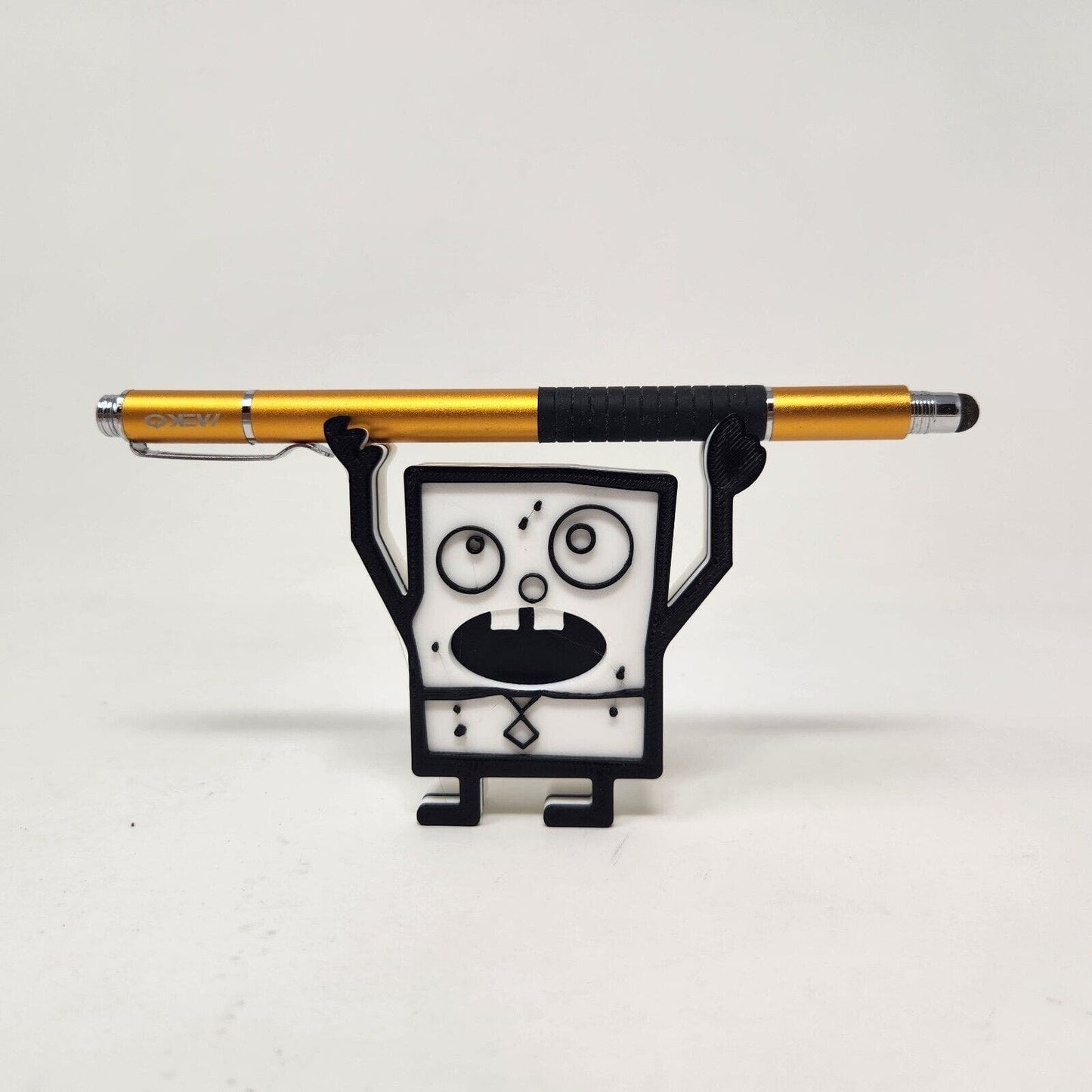 3D DoodleBob Pencil holder & Doodleward Fan Art Inspired SpongeBob printed pencil