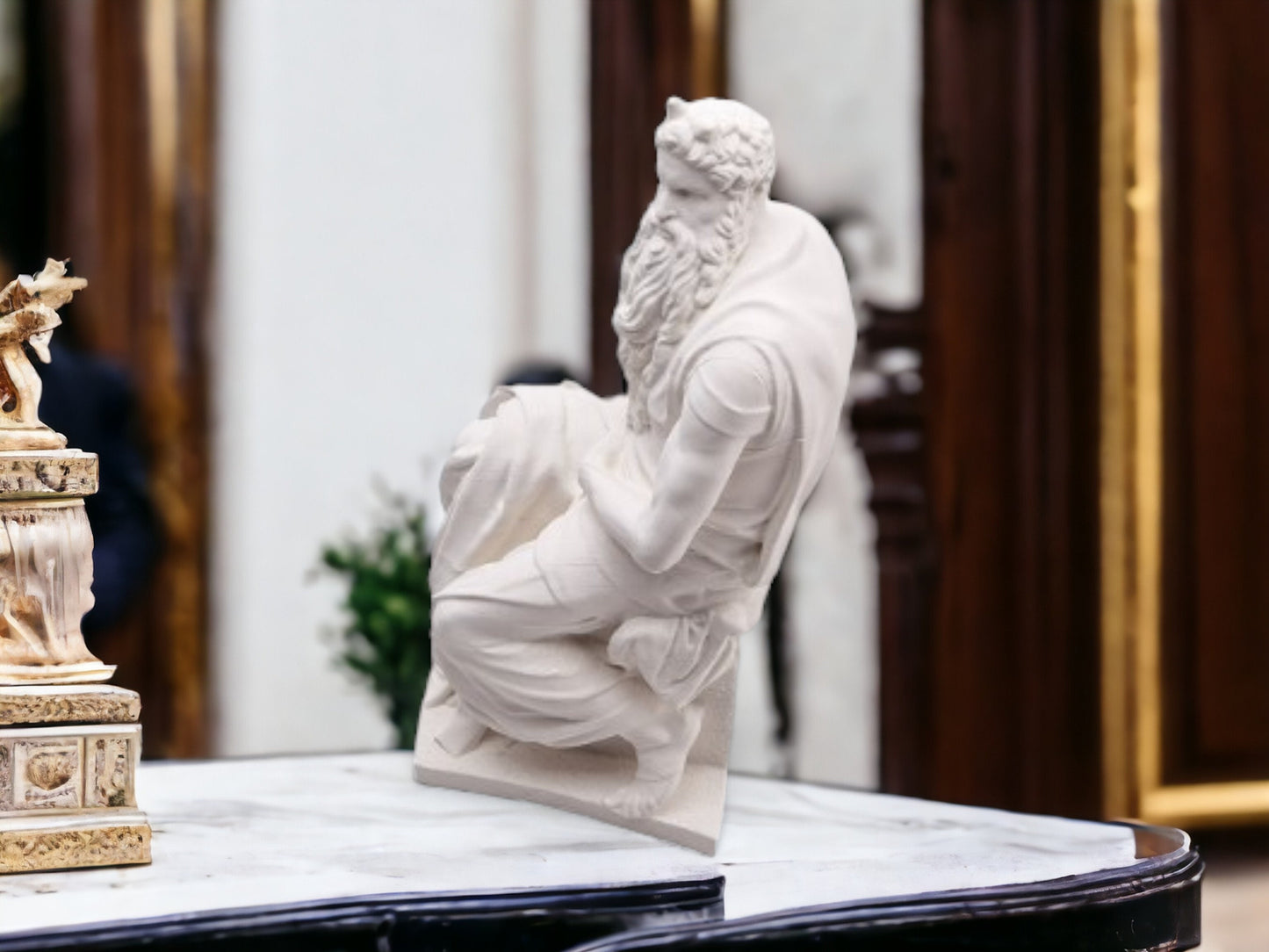 Michelangelo Moses Statue - 3D Printed Italian Renaissance Figurine - Art & Museum Reproduction Decor