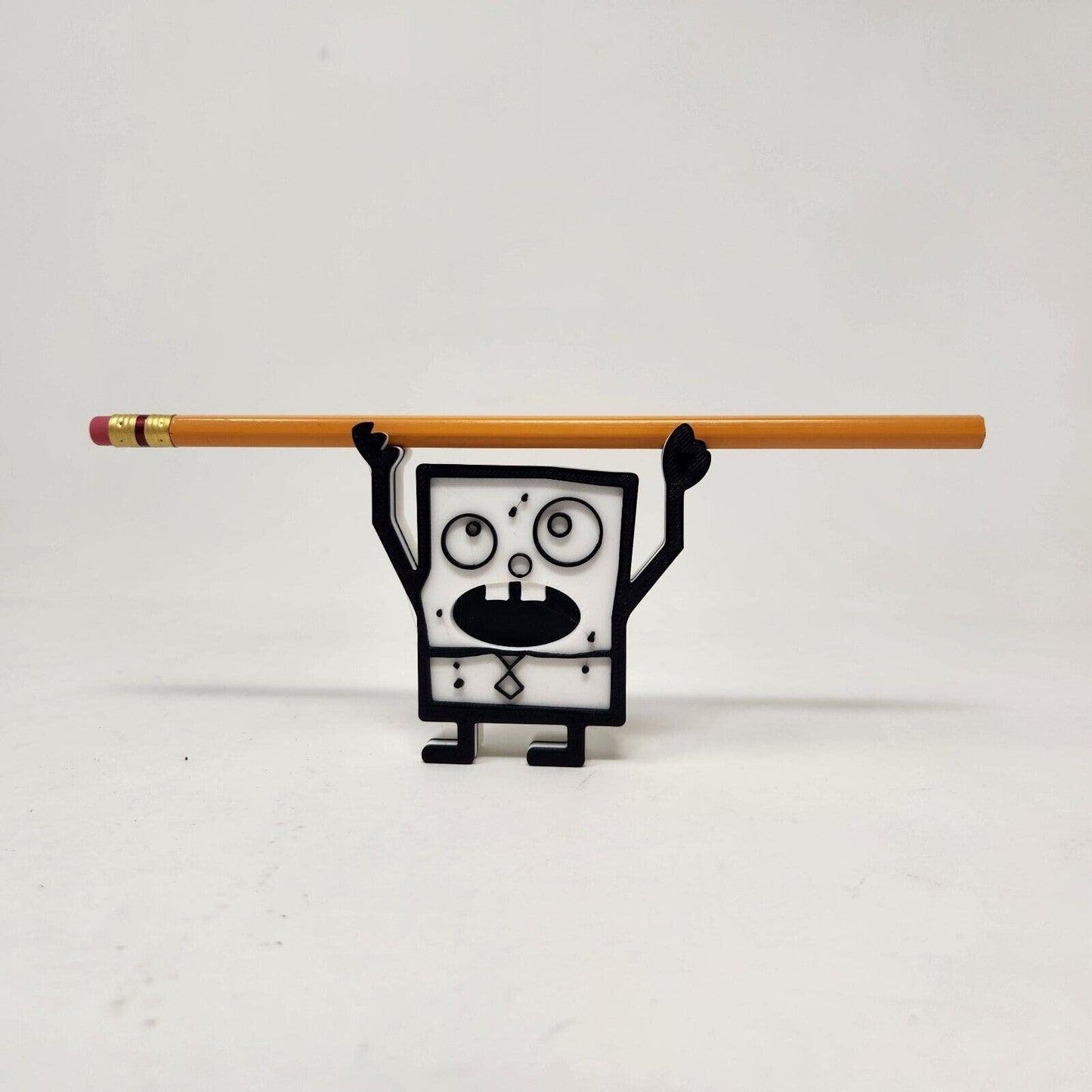 3D DoodleBob Pencil holder & Doodleward Fan Art Inspired SpongeBob printed pencil
