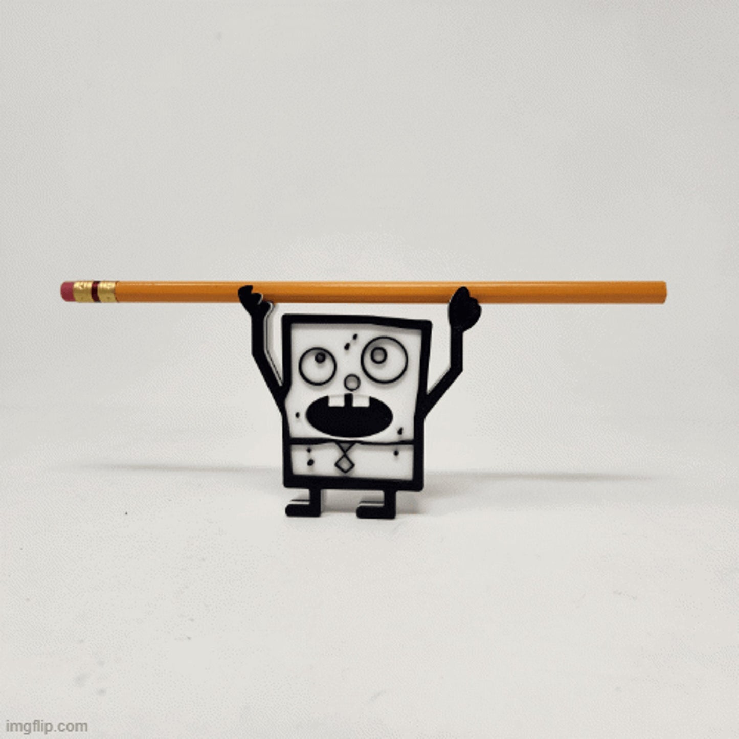3D DoodleBob Pencil holder & Doodleward Fan Art Inspired SpongeBob printed pencil