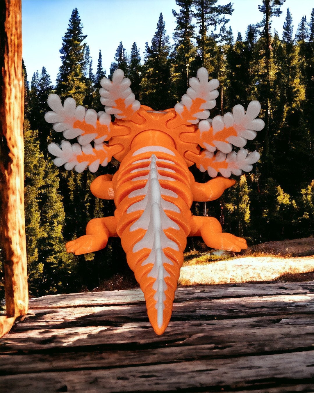 3D Printed Articulated Axolotl - Sensory Stress Fidget Toy. TikTok Viral Autism Friendly