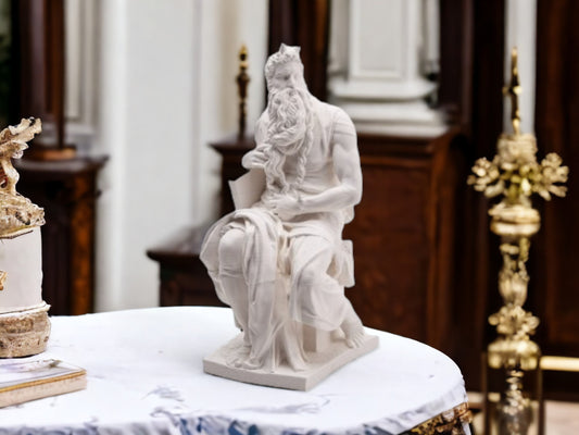 Michelangelo Moses Statue - 3D Printed Italian Renaissance Figurine - Art & Museum Reproduction Decor