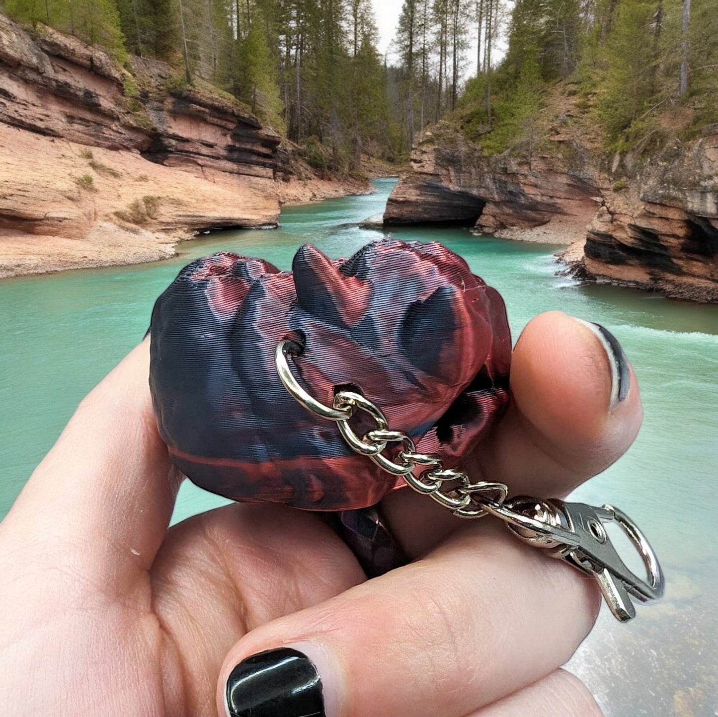 Fidget Toy Keychain: 3D Printed Cat Gyroid, Cat Ball Dragon Ball Designs - Unique Stress Relief Trinket