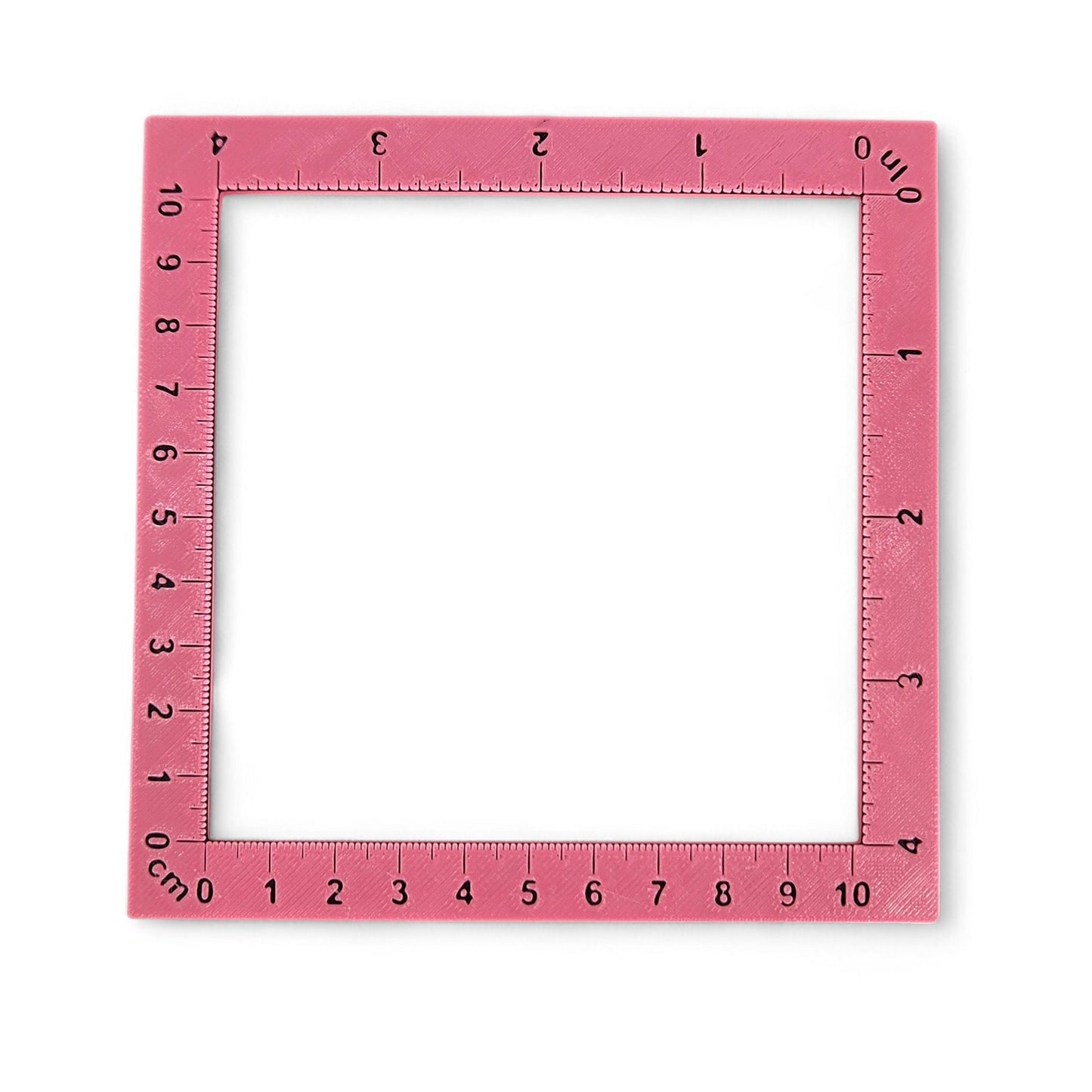 Gauge Swatch Measurement Ruler Square Tool 3D Printed for Knitting & Crochet - Unique Tool for Accurate Stitch Count