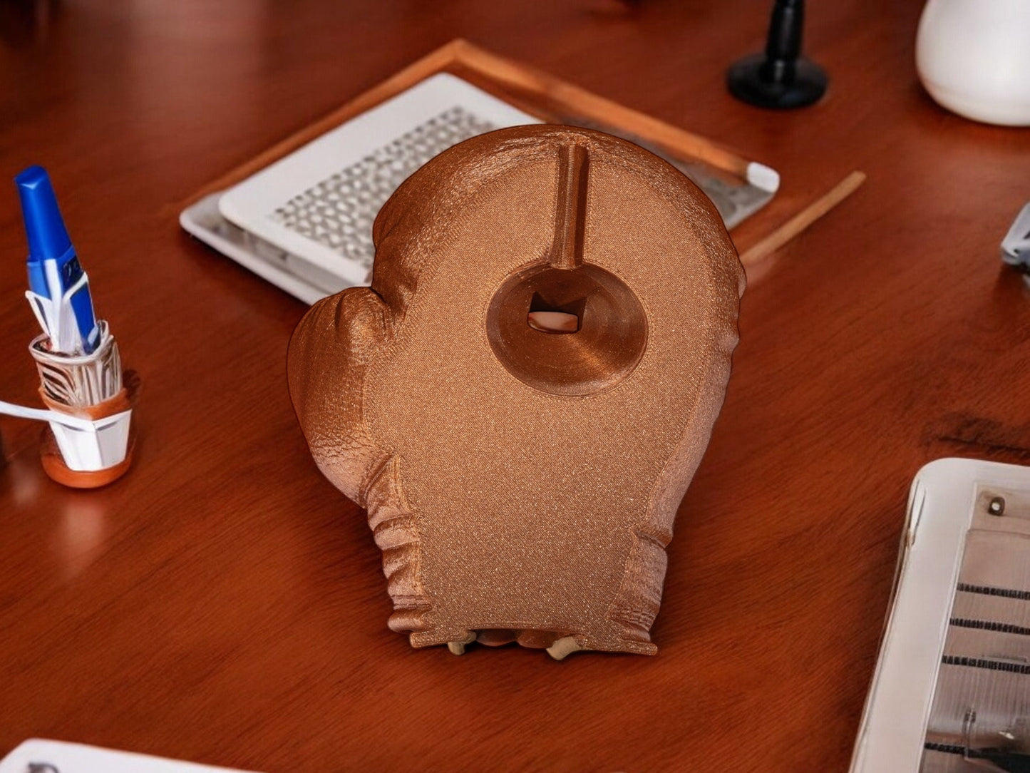 Boxing Glove Phone Holder - 3D Printed Smartphone Stand, Desk Organizer for Home Office, Video Calls and Streaming