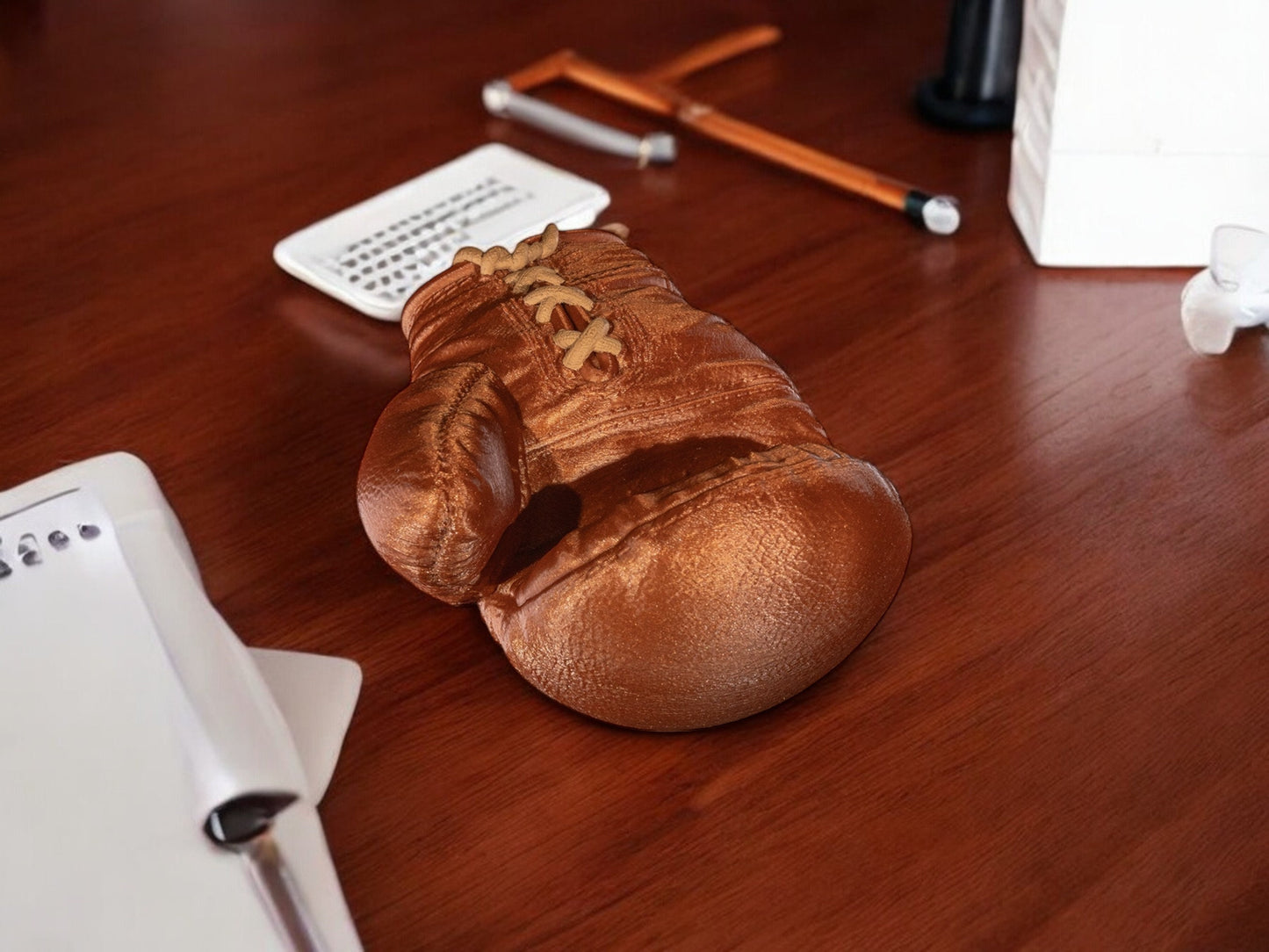 Boxing Glove Phone Holder - 3D Printed Smartphone Stand, Desk Organizer for Home Office, Video Calls and Streaming