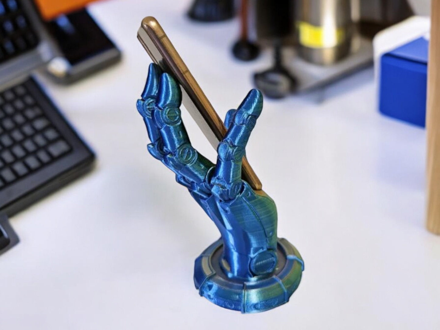Android Robot Hand Phone Holder | 3D Printed Stand | Unique Gift for Tech Lovers | Desk or Home Decor