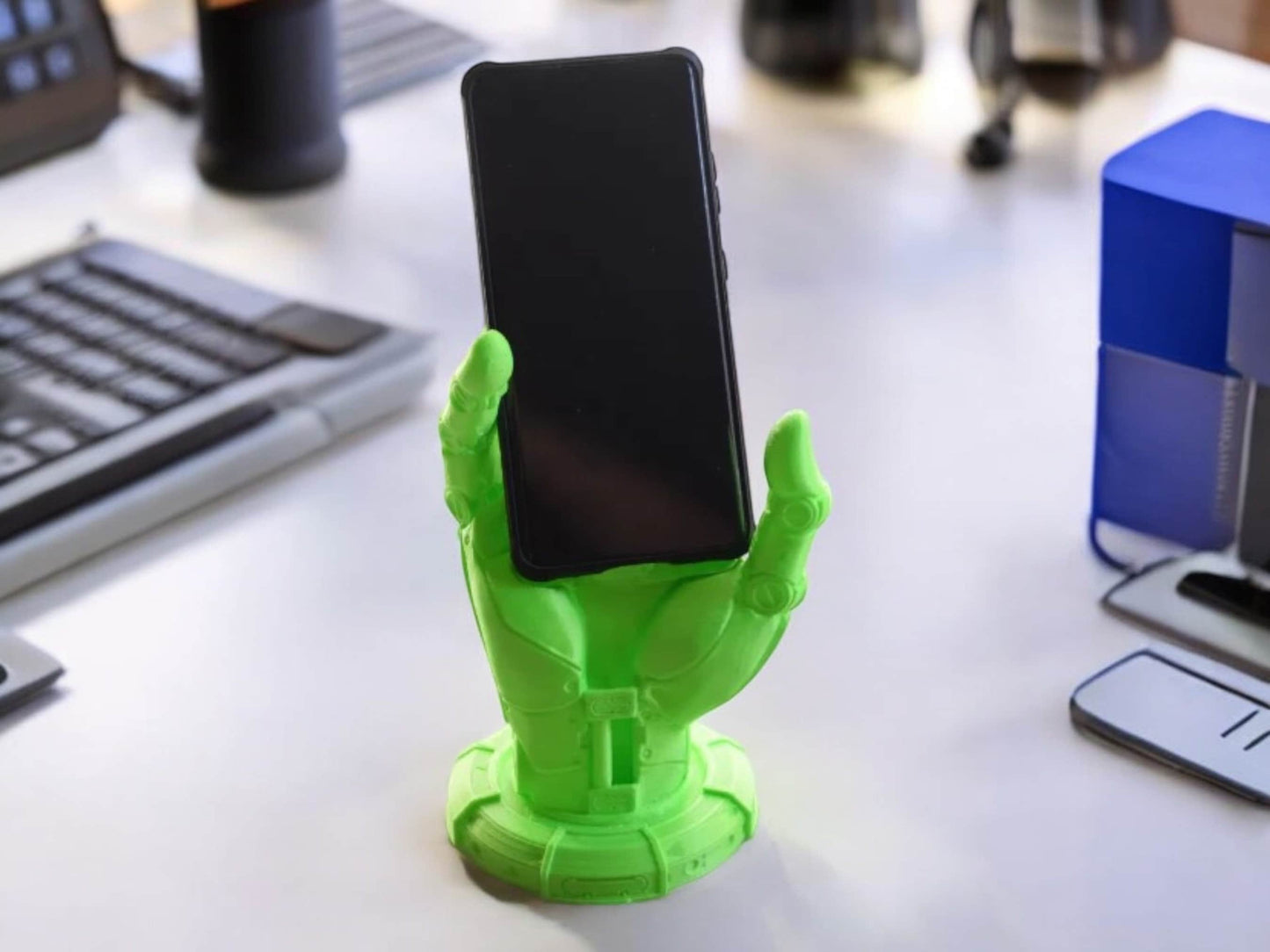 Android Robot Hand Phone Holder | 3D Printed Stand | Unique Gift for Tech Lovers | Desk or Home Decor
