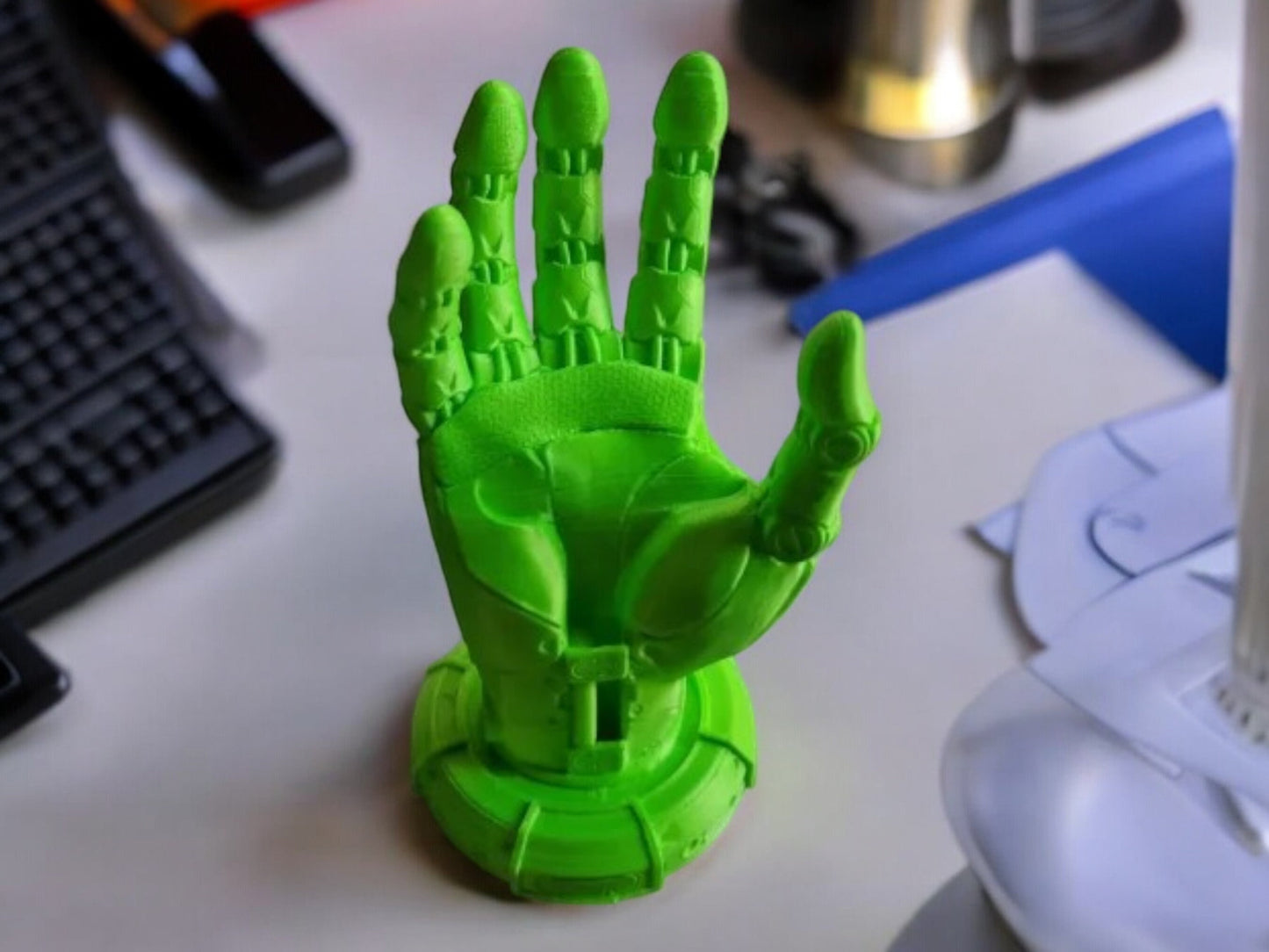 Android Robot Hand Phone Holder | 3D Printed Stand | Unique Gift for Tech Lovers | Desk or Home Decor