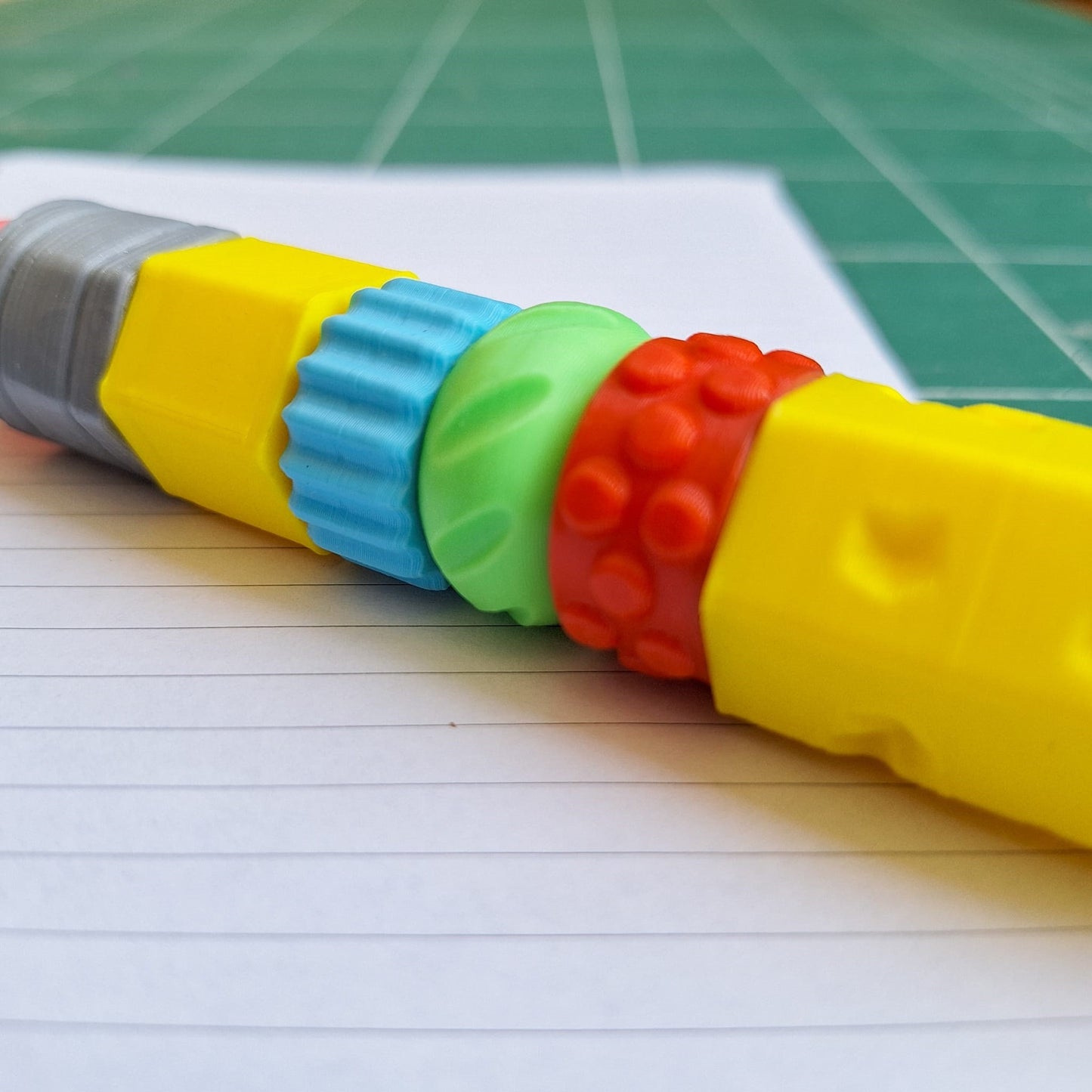 3D Printed Ink Pen | Fun Back-to-School Fidget Toy, Press & Spin, Creative Doodling, Perfect for Pencil Case!