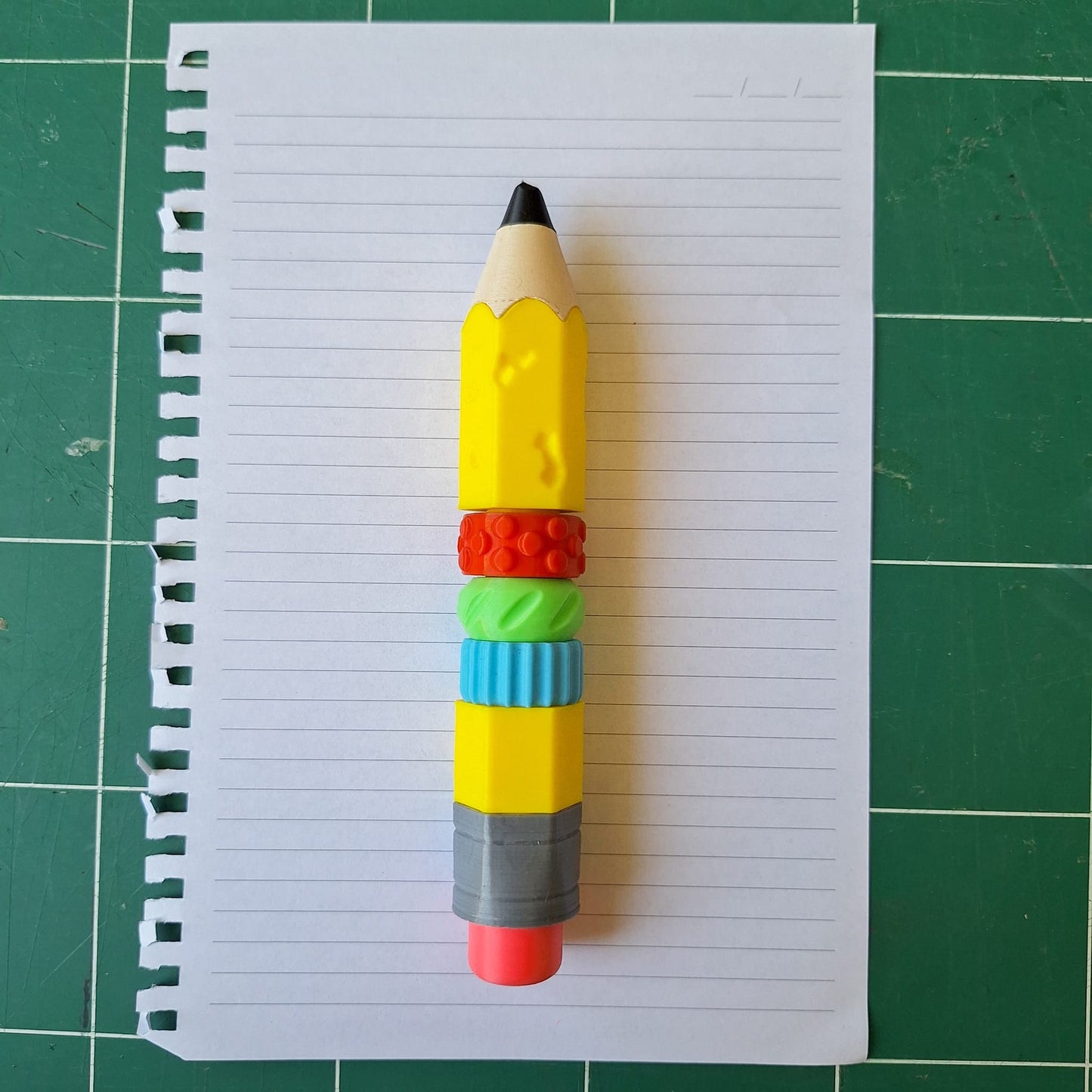 3D Printed Ink Pen | Fun Back-to-School Fidget Toy, Press & Spin, Creative Doodling, Perfect for Pencil Case!
