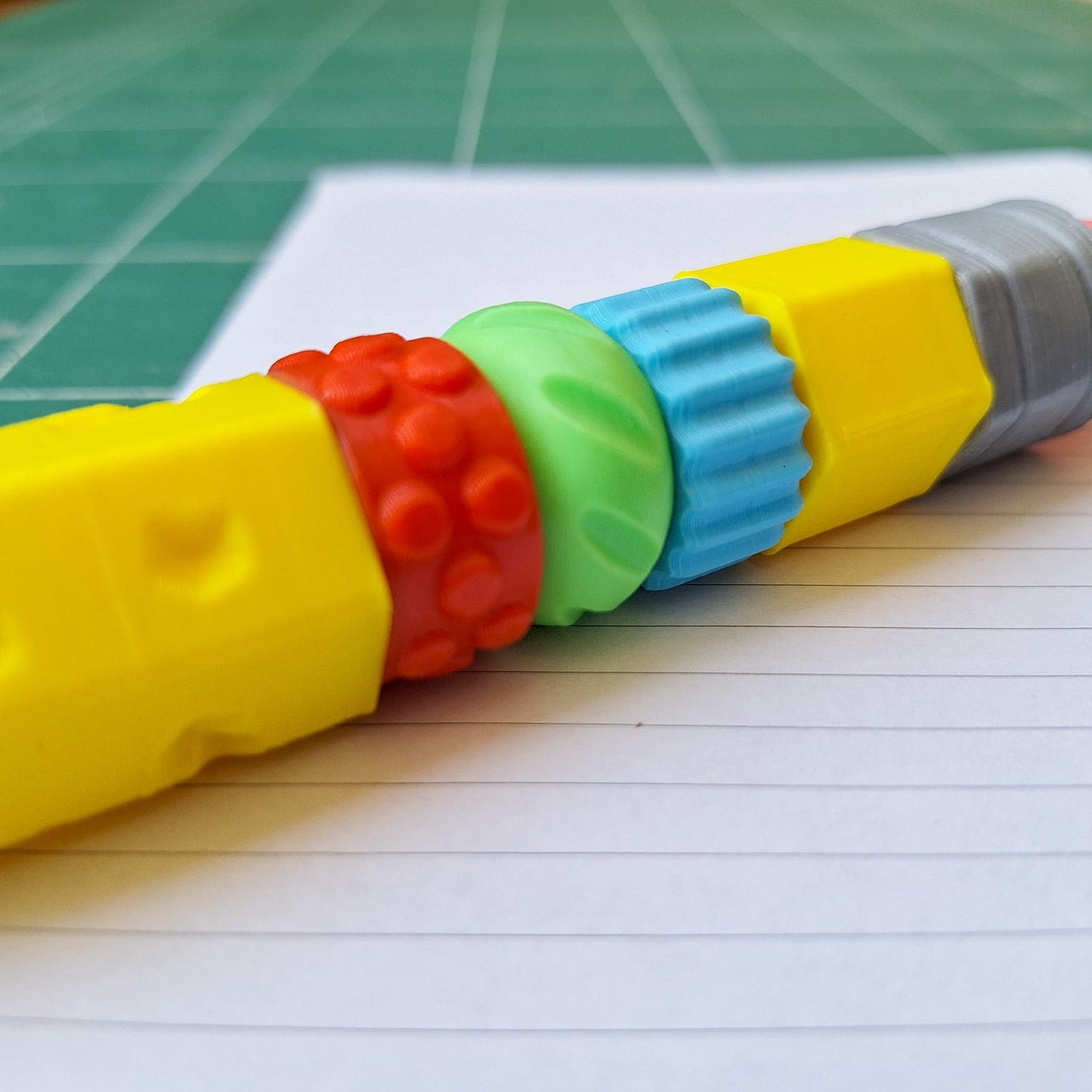3D Printed Ink Pen | Fun Back-to-School Fidget Toy, Press & Spin, Creative Doodling, Perfect for Pencil Case!