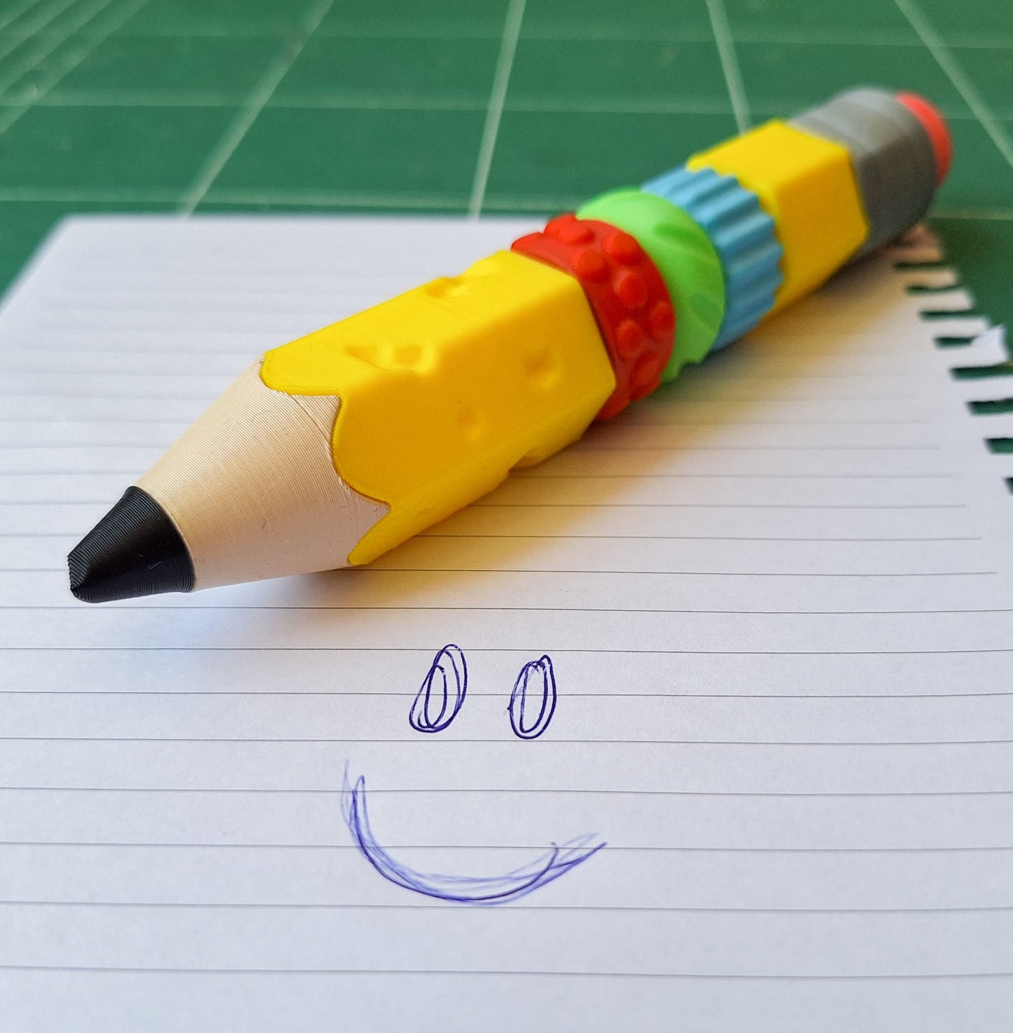 3D Printed Ink Pen | Fun Back-to-School Fidget Toy, Press & Spin, Creative Doodling, Perfect for Pencil Case!