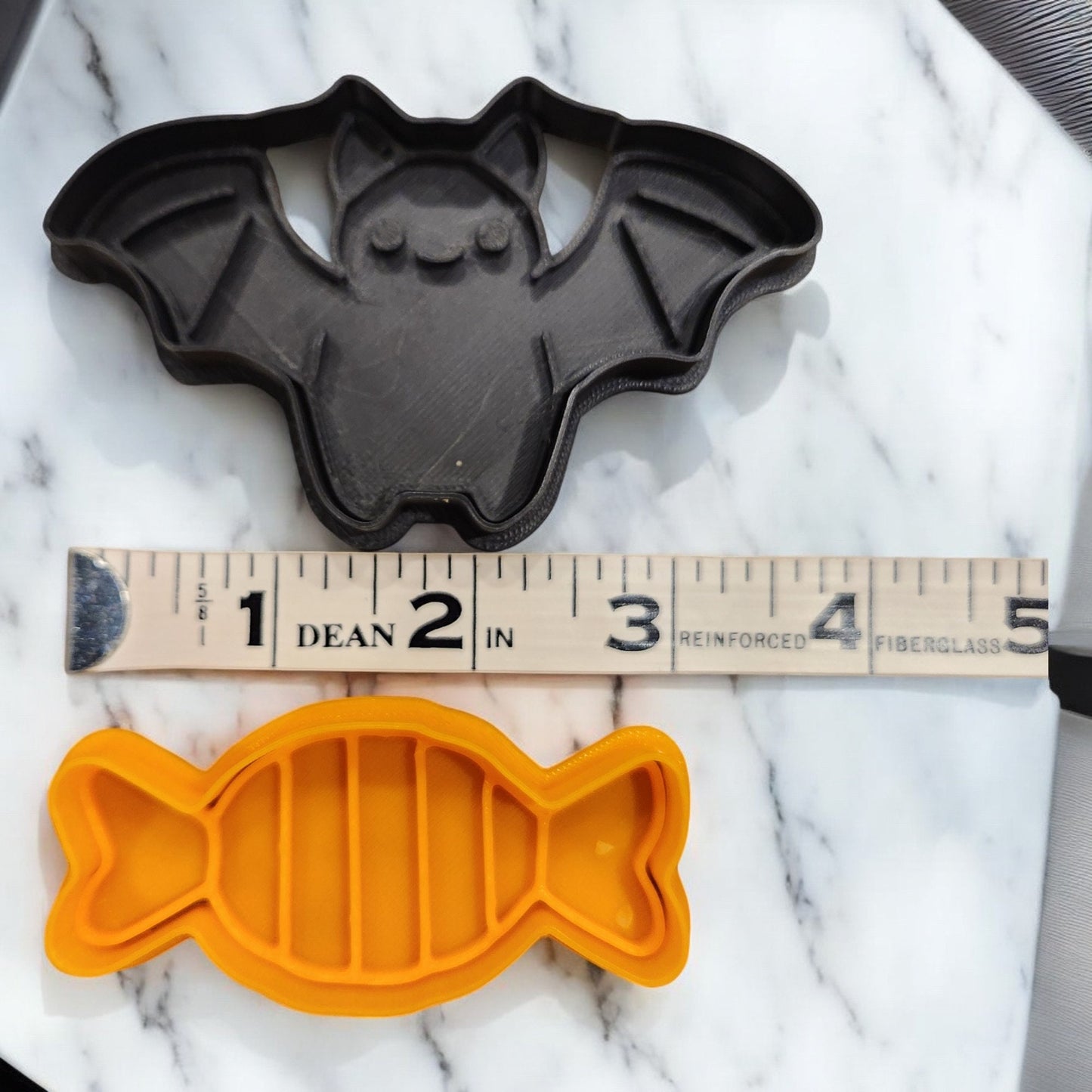Halloween Cookie Cutters 3D Printed - Pumpkin, Skeleton, Bat, Ghost & Cauldron - Perfect for Baking Festive Treats!