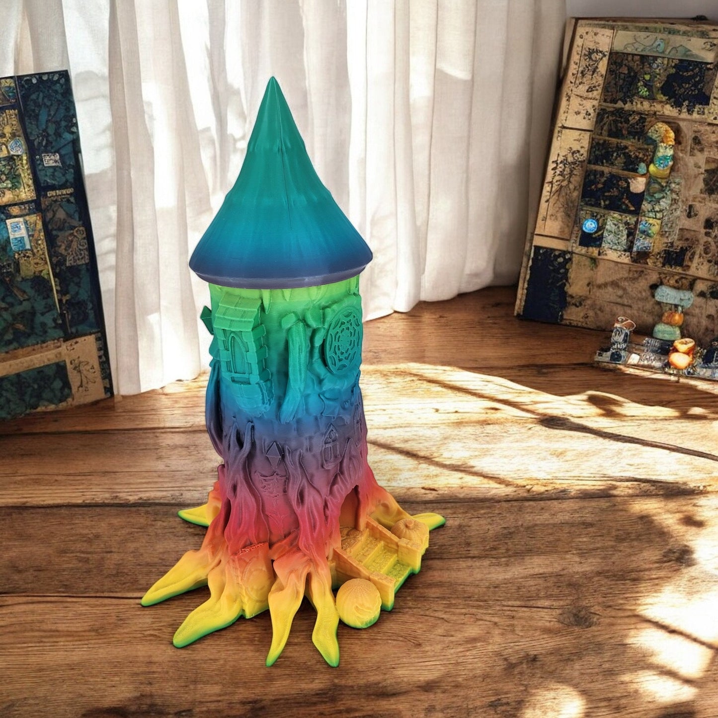 Spooky Halloween Dice Tower - Themed Tree House for Tabletop Gaming Fun & Decor