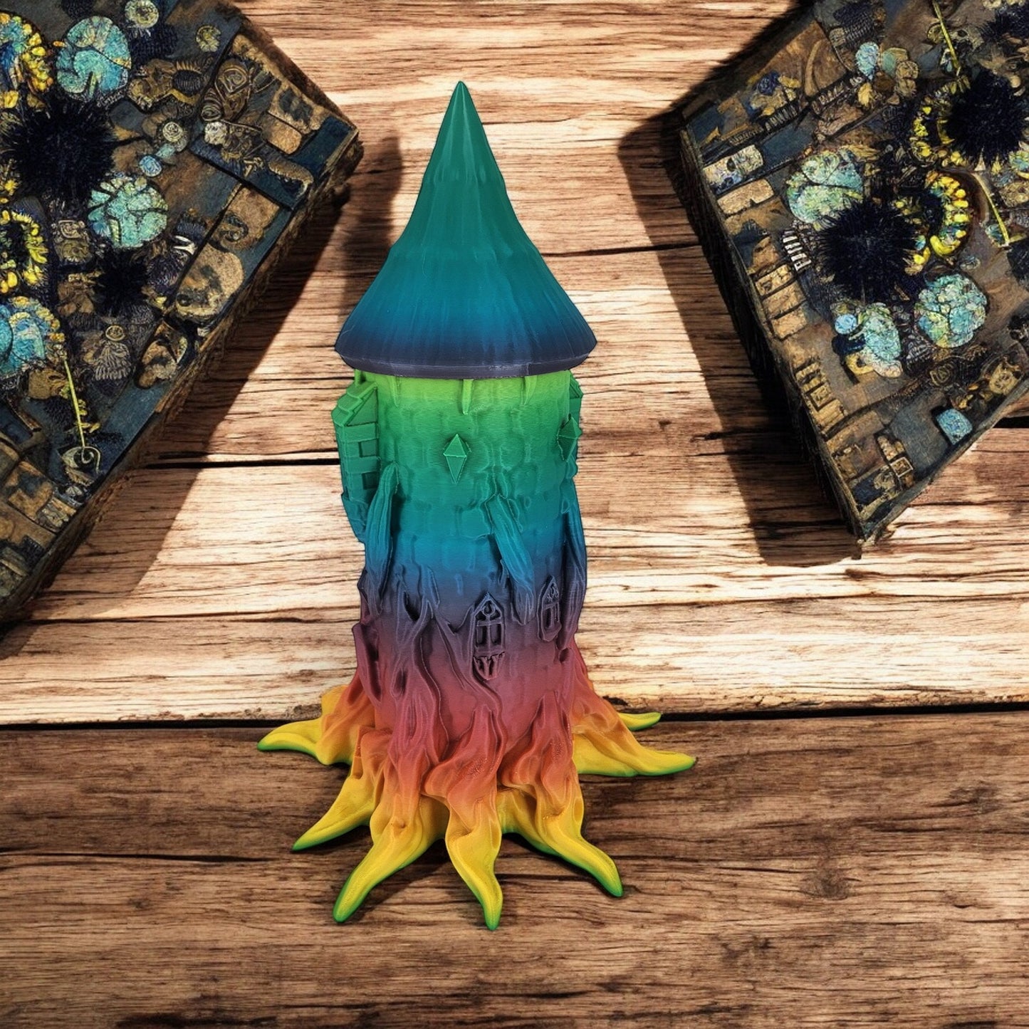 Spooky Halloween Dice Tower - Themed Tree House for Tabletop Gaming Fun & Decor