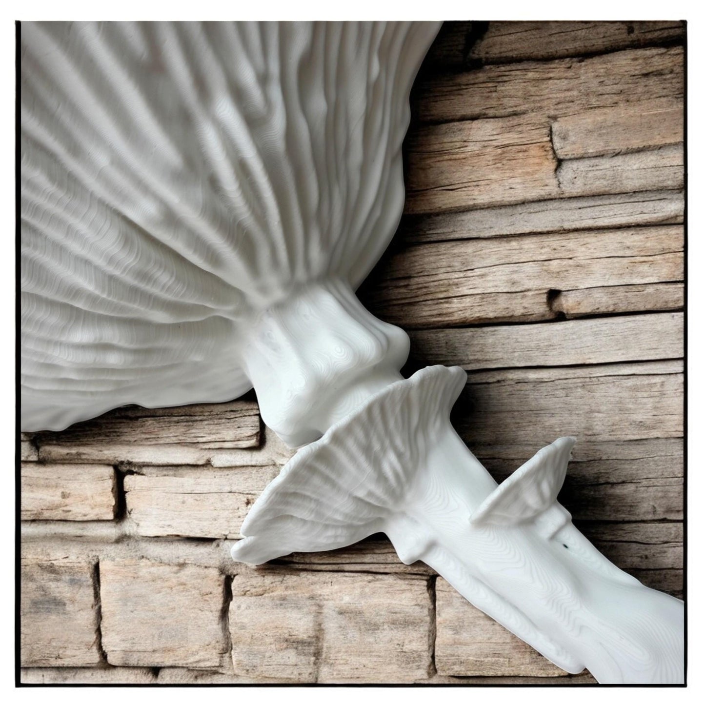 Amanita Caesarea Mushroom Shelf – Organic Wall Décor for Plants & Collectibles – Unique 3D Printed Eco-Friendly Display