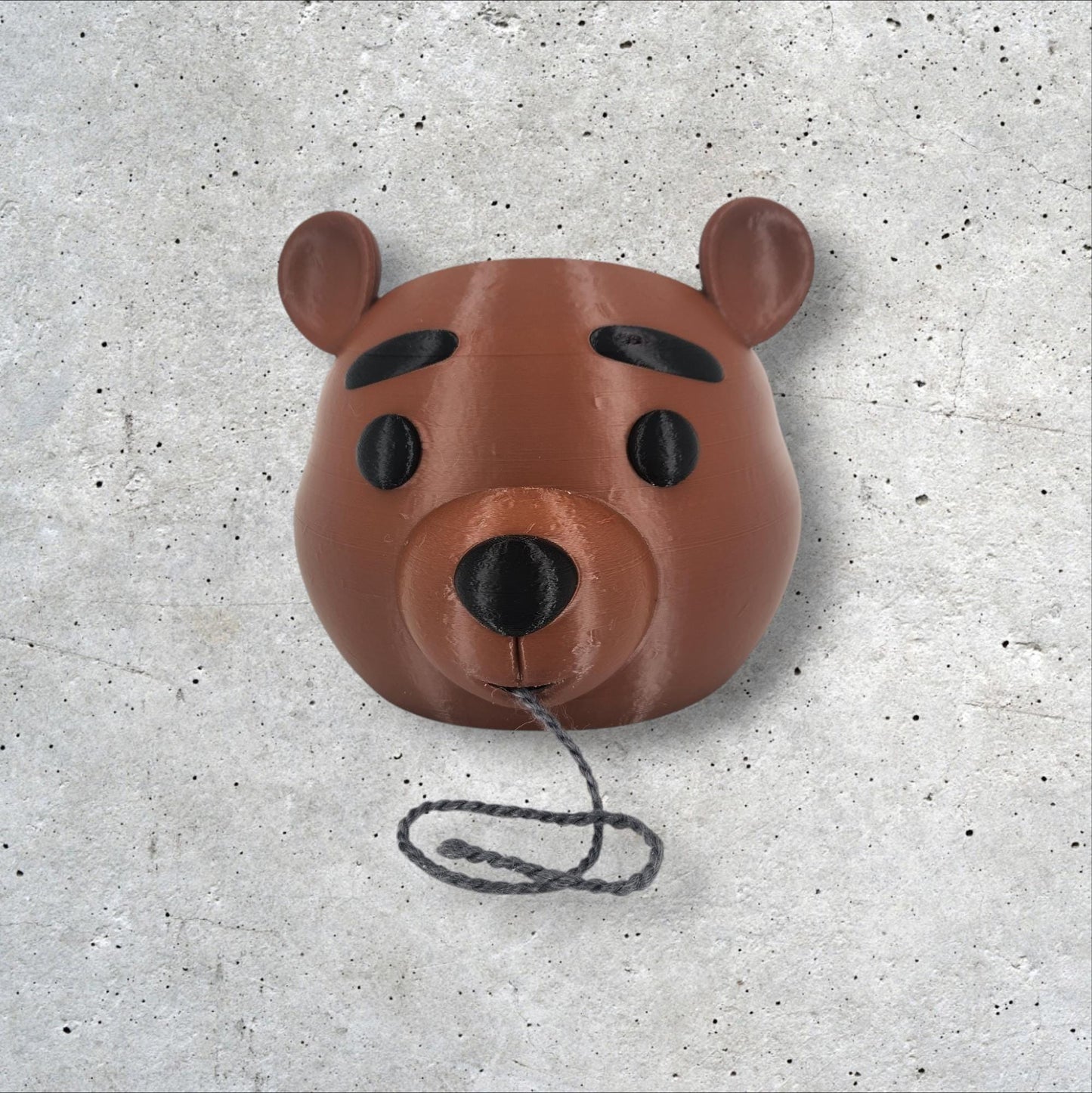 Bear Shaped Yarn Bowl - 3D Printed Knitting & Crochet Accessory, Cute Yarn Holder for Crafters