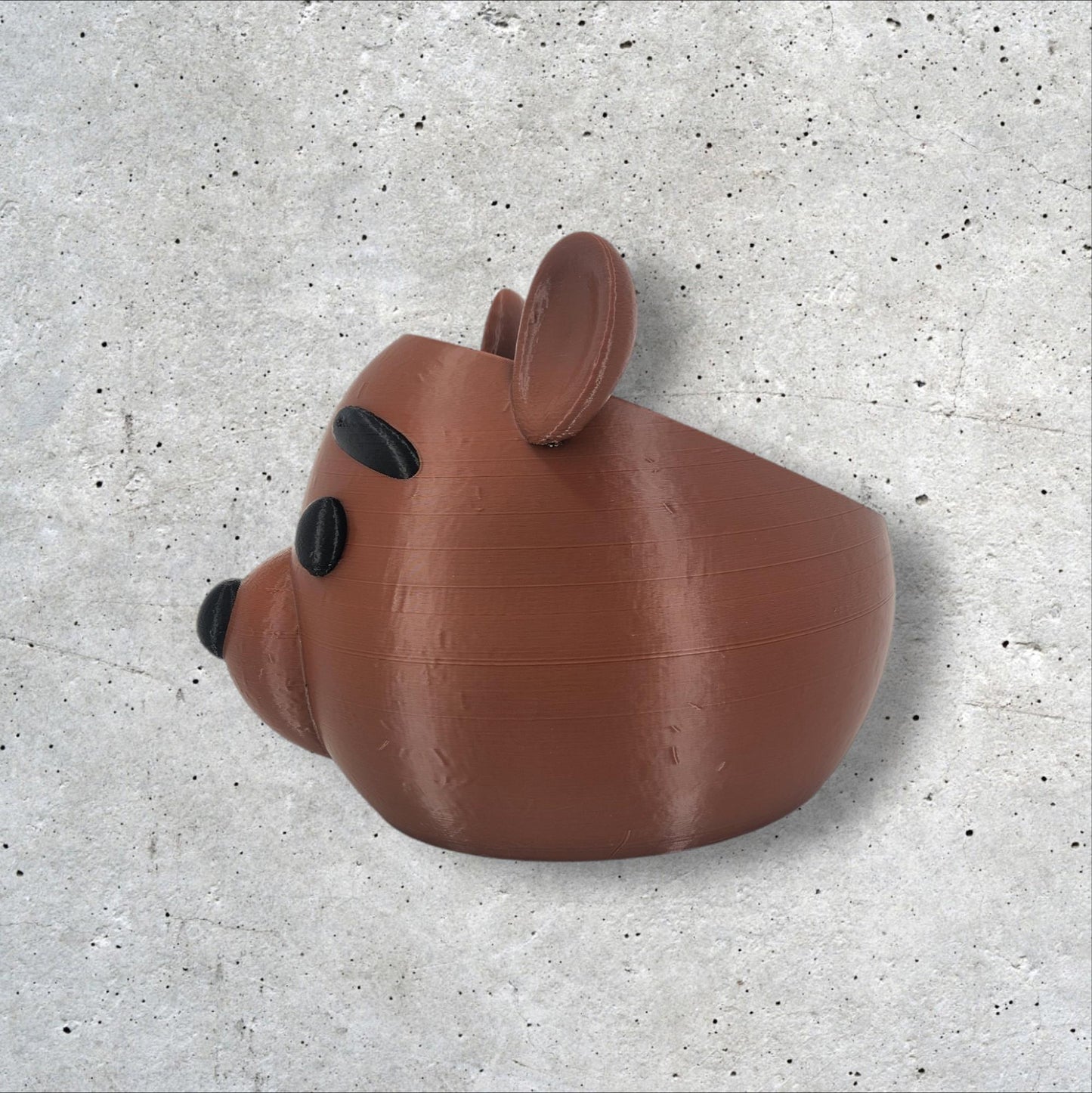 Bear Shaped Yarn Bowl - 3D Printed Knitting & Crochet Accessory, Cute Yarn Holder for Crafters