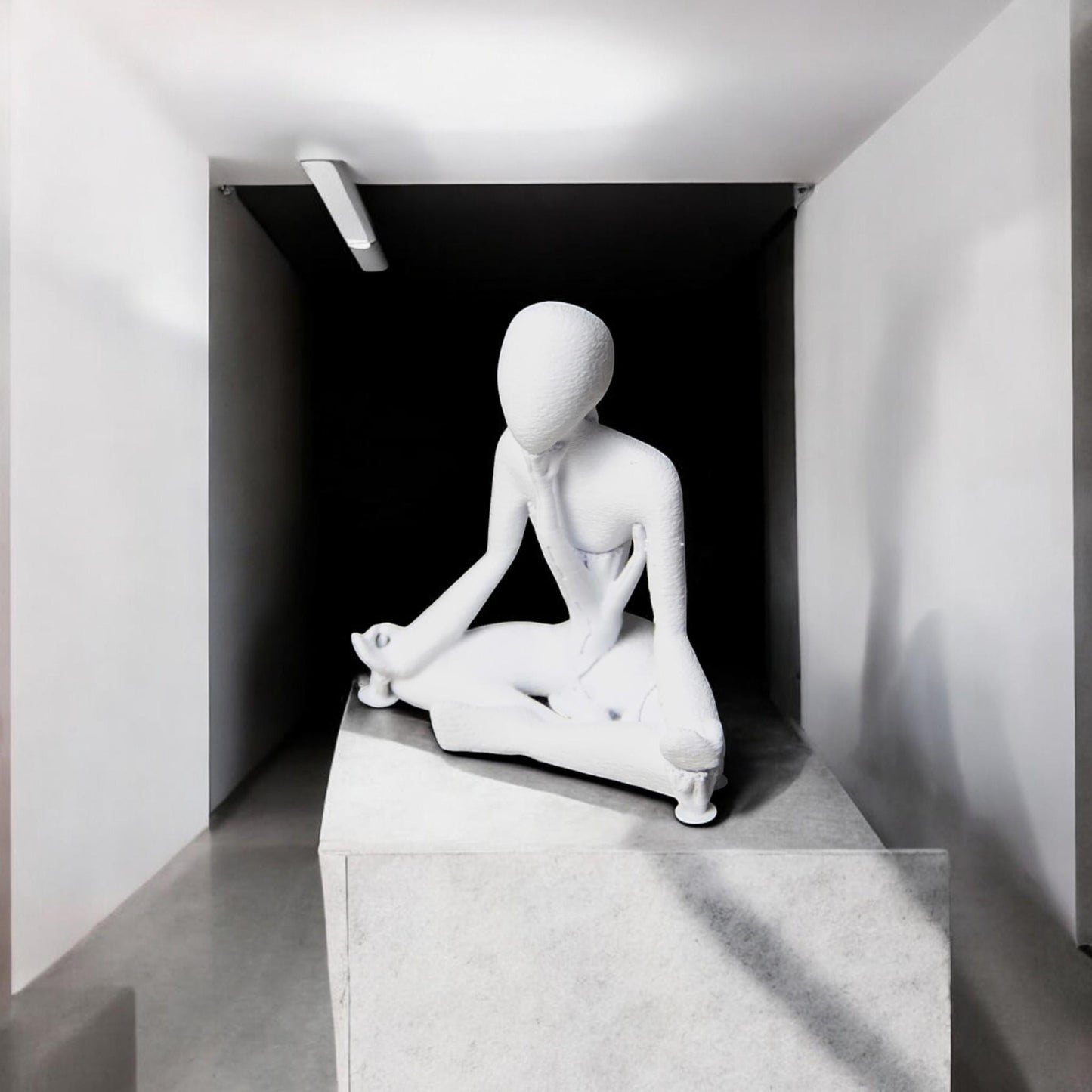 NObody Medito Namaste Pose Figurine | 3D Printed Business Card Holder & Ethereal Fairy Tale Decor for Dreamers