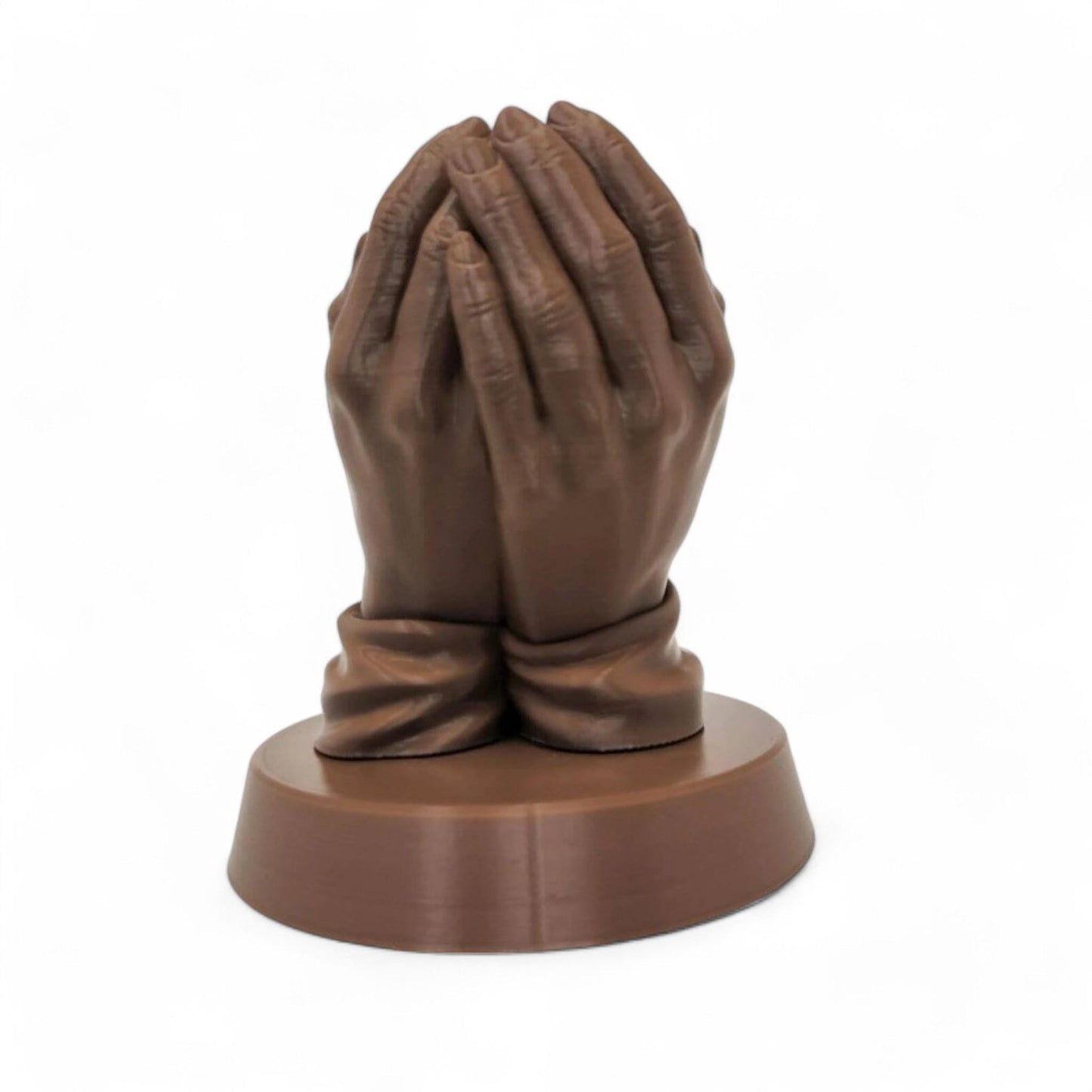 Jesus Holding Baby 3D Printed Praying Hands Keepsake Figurine - Inspirational Religious Gift & Decor, 7" Unique Design