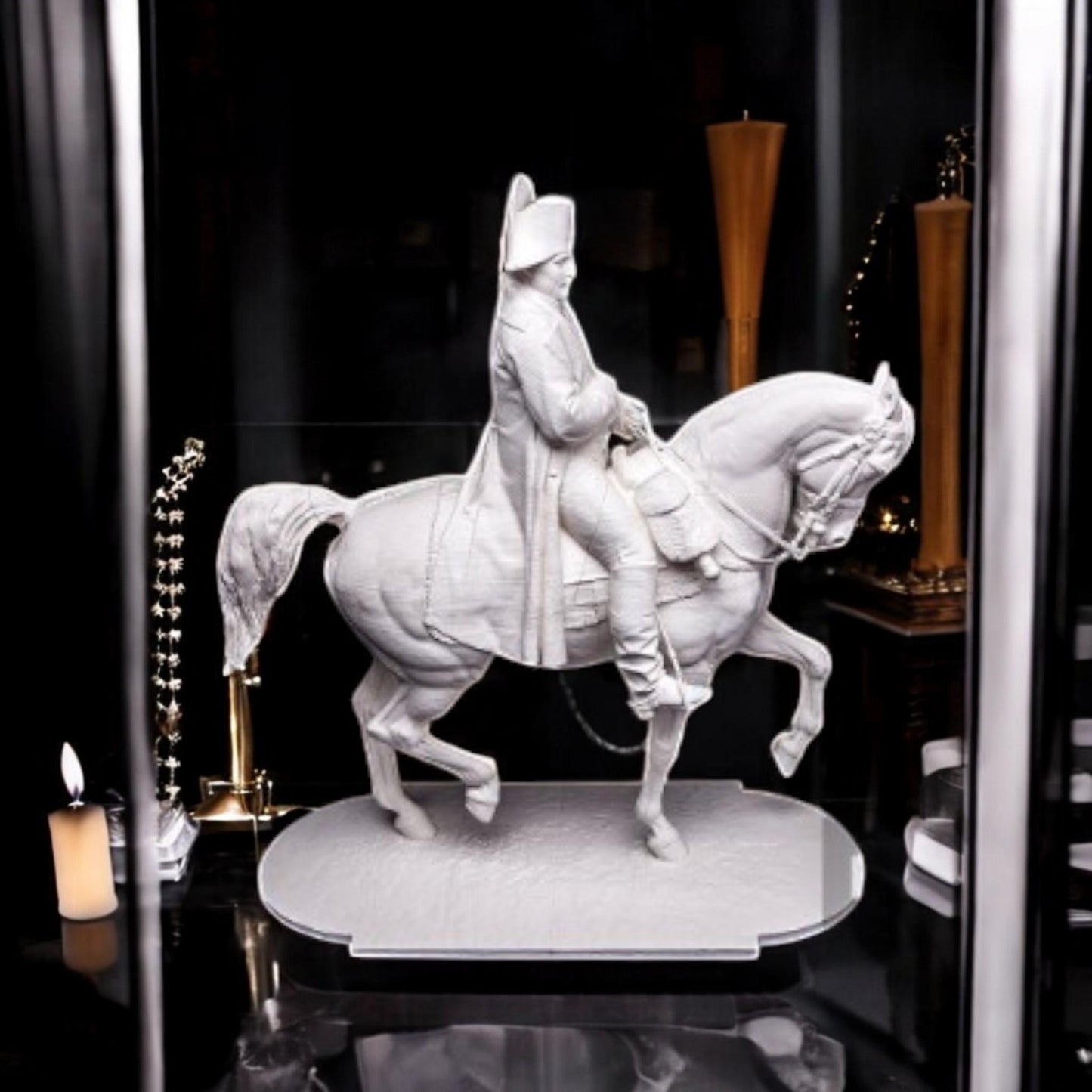Napoleon Statue Equestrian Sculpture - 3D Printed Replica Horse & Rider, Museum Quality Renaissance Art Reproduction