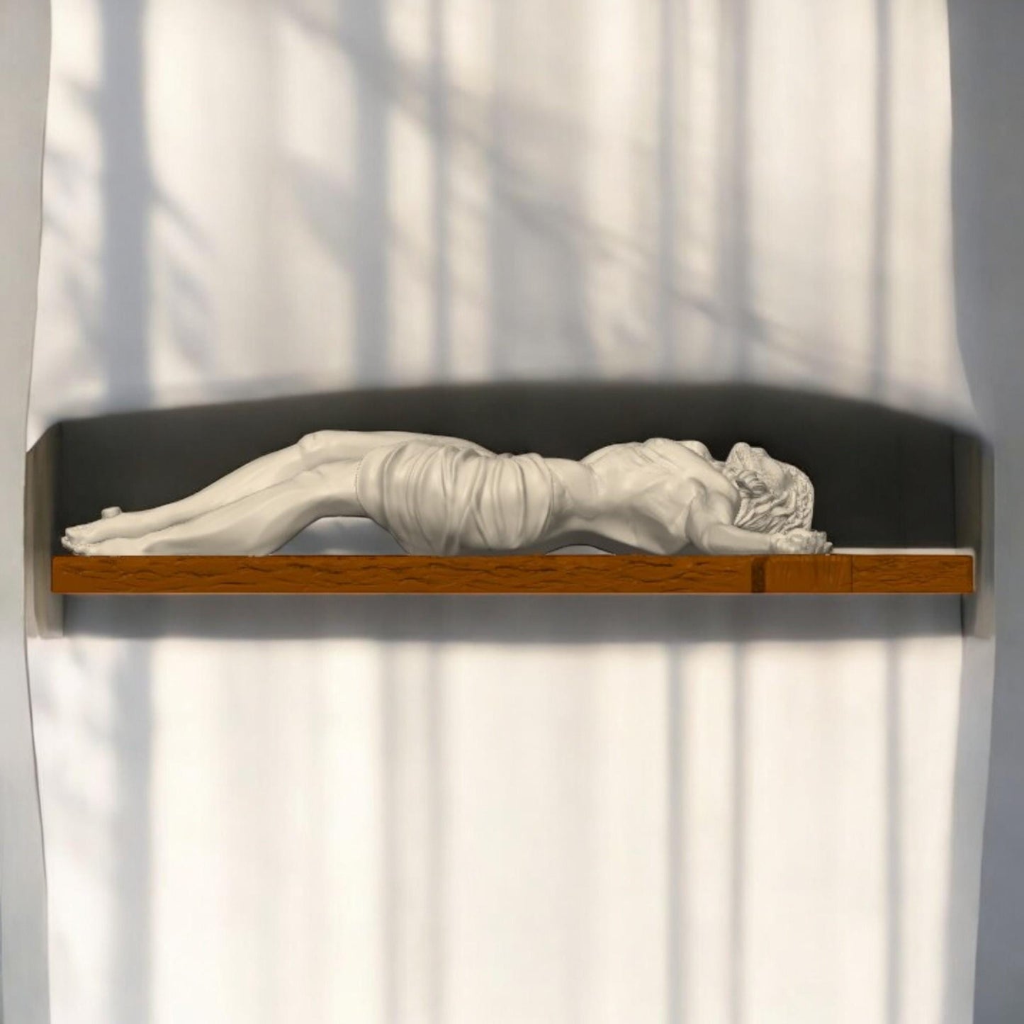 Crucifixion of Jesus Wall Sculpture Decor - Savior Christian Art, Faith Inspired Home Hanging, Religious Gift for Believers