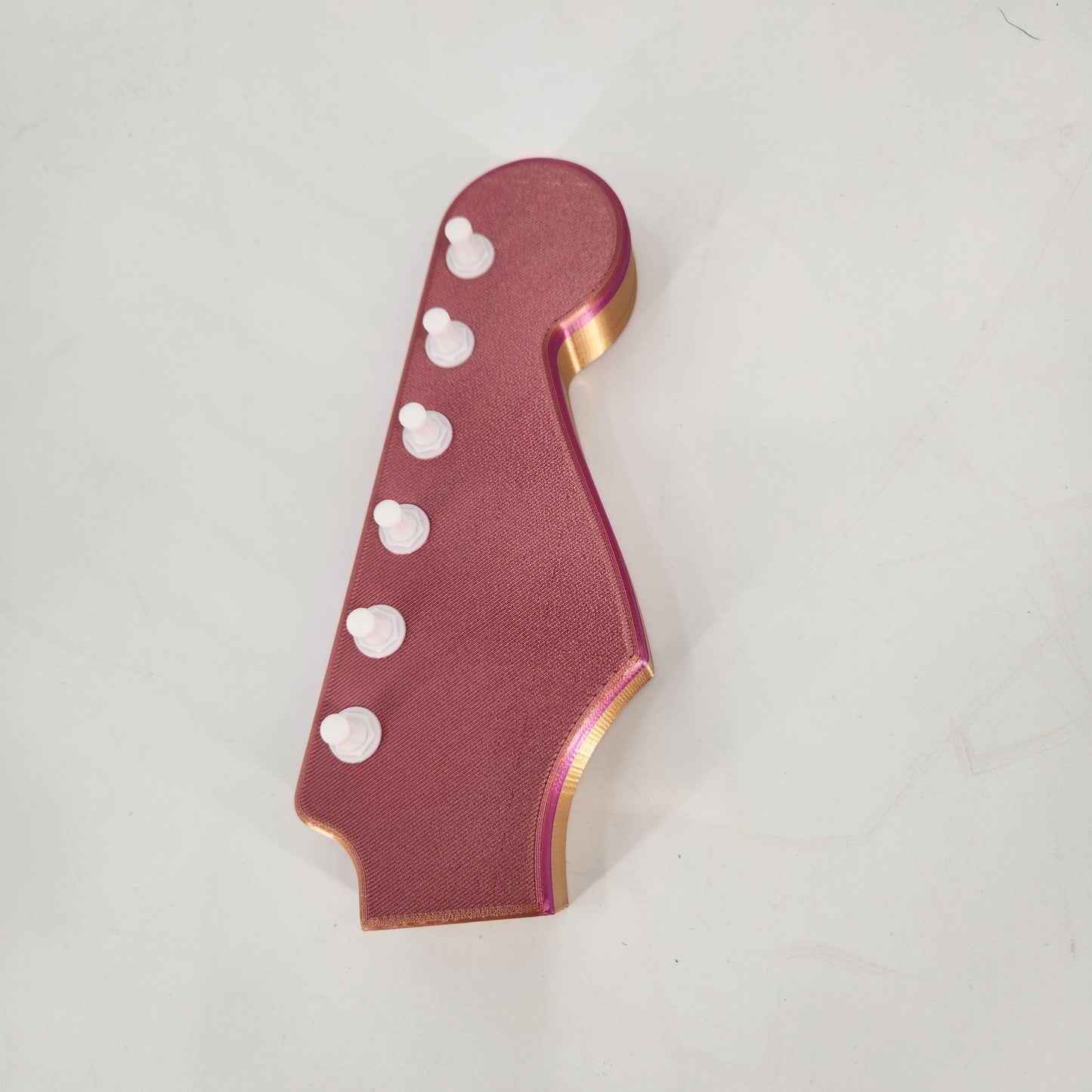 Fender Strat Style Headstock 3D Printed Jewelry and Pick Holder | Unique Guitar Accessory, Home Decor, Custom Organizer