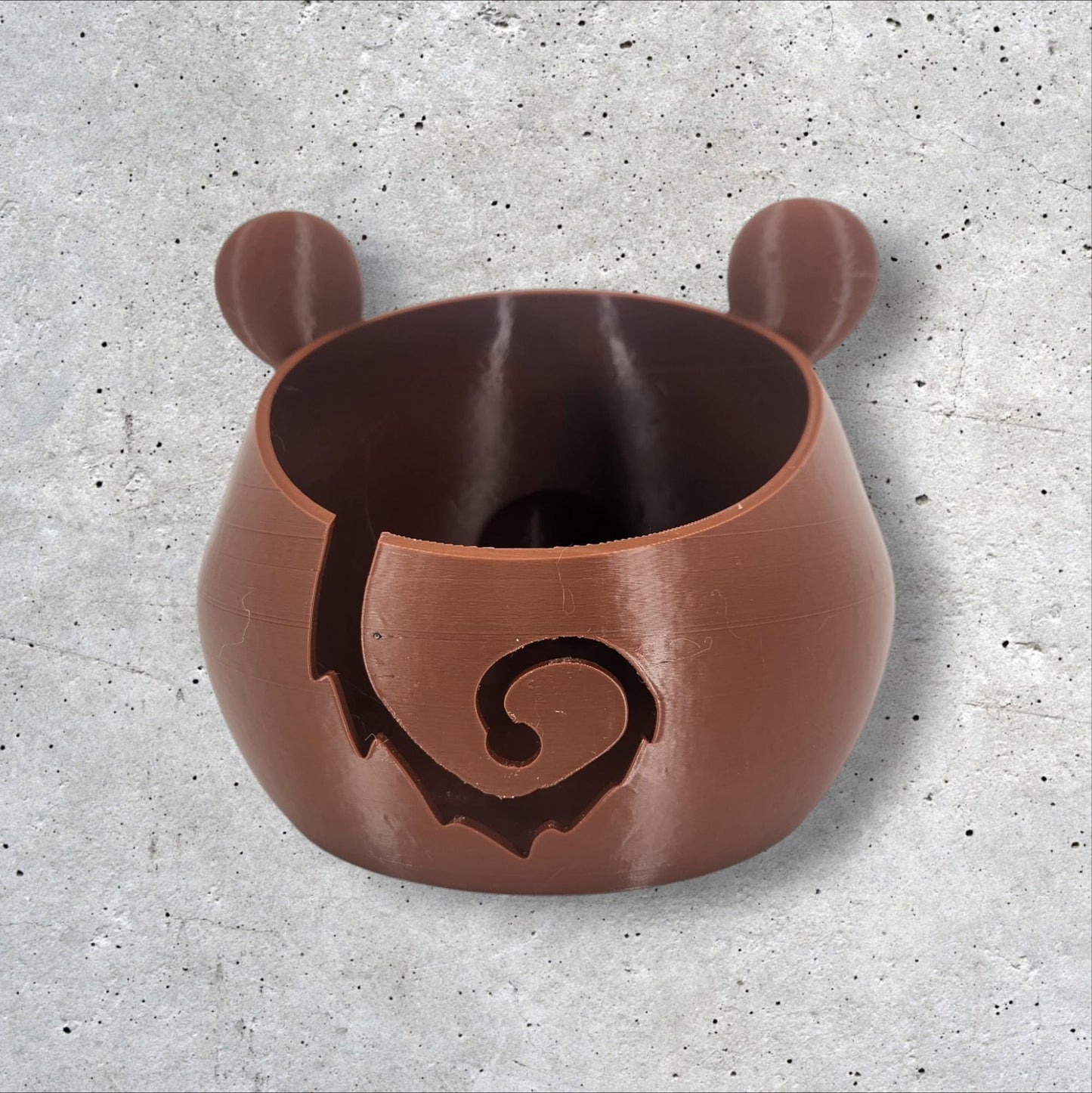 Bear Shaped Yarn Bowl - 3D Printed Knitting & Crochet Accessory, Cute Yarn Holder for Crafters