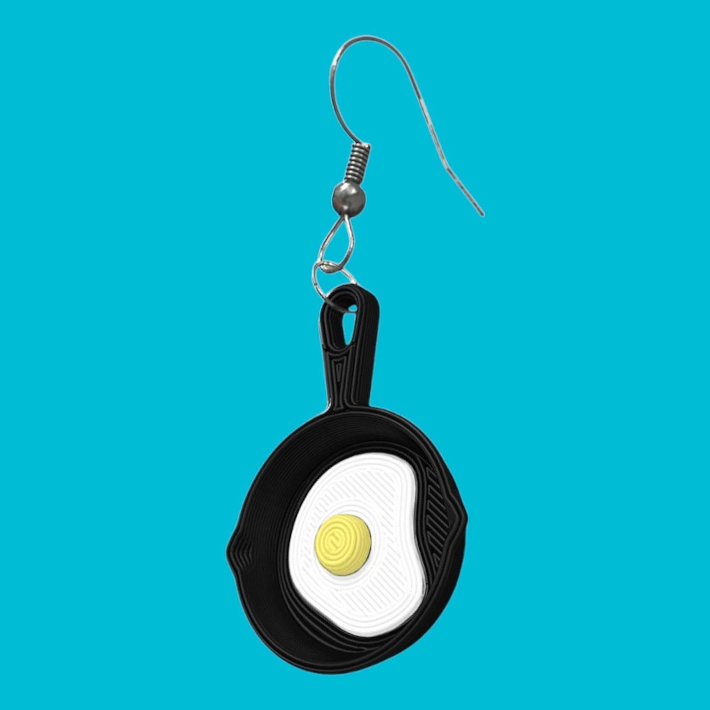 Bacon and Eggs Earrings, Funny Food Dangle Jewelry for Foodie Lover Gift , Quirky Breakfast Accessories, Mismatched Earrings