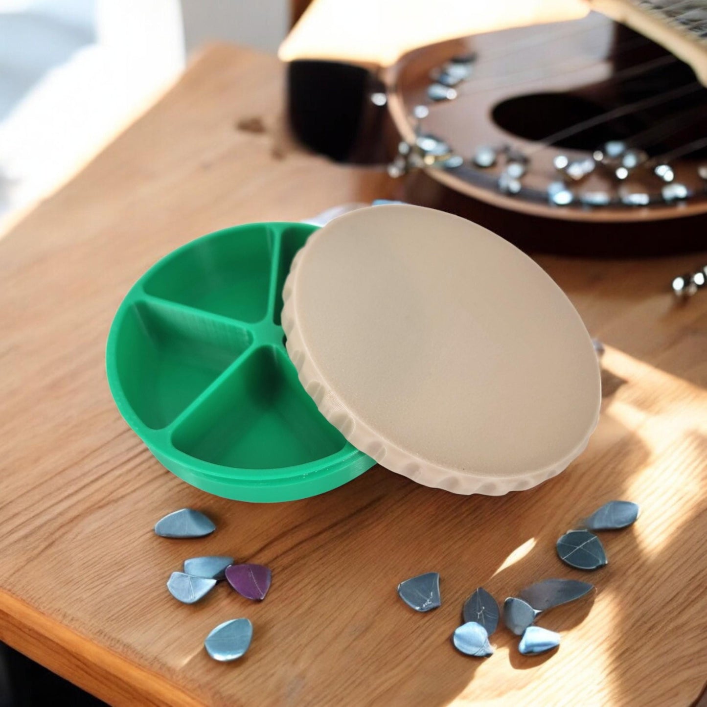 Guitar Pick Box 3D Printed Jewelry and Pick Holder | Unique Guitar Accessory, Home Decor, Custom Organizer