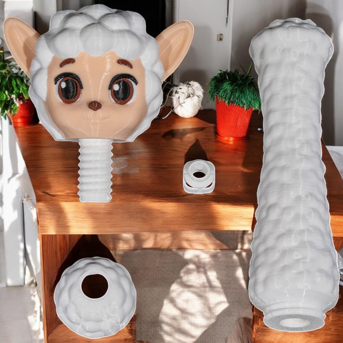 Sheep Yarn Holder – Cute Lamb Yarn Bowl Organizer, Perfect Gift for Knitting & Crochet Enthusiasts