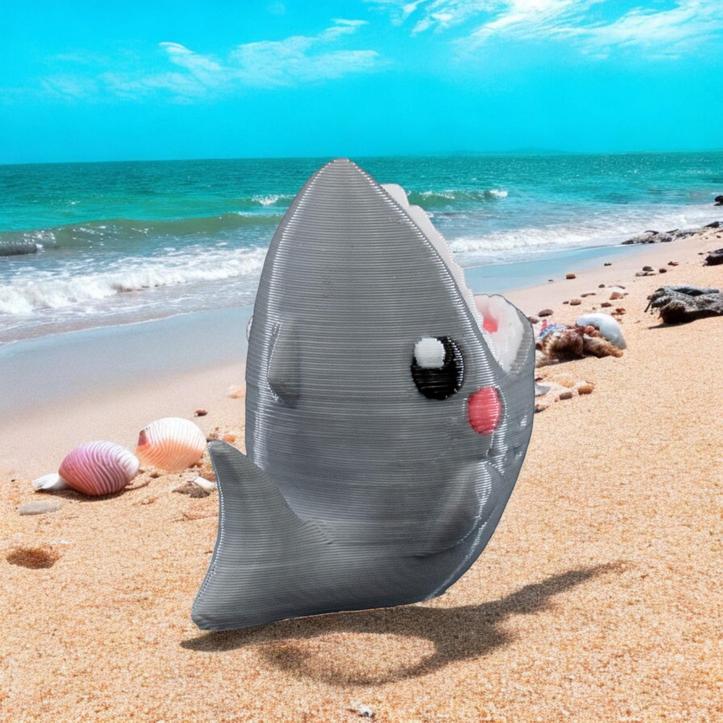 Great White Shark Earrings 3D Printed  | Magnetic or Post Options | Unique Ocean Themed Jewelry for Shark Lovers