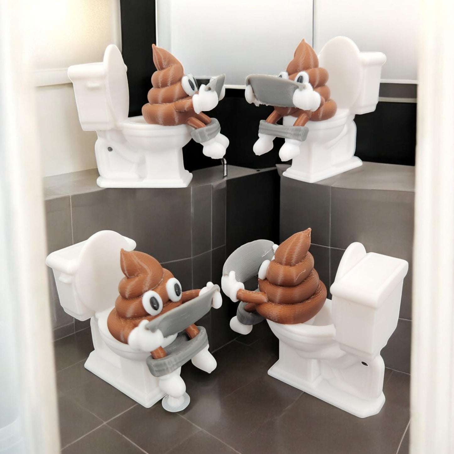 Mr. Poop Bathroom Buddy | Fun Mr. Hanky Toilet Decor | Unique Bathroom Gift | Kids & Adults | Whimsical Bathroom Accessory
