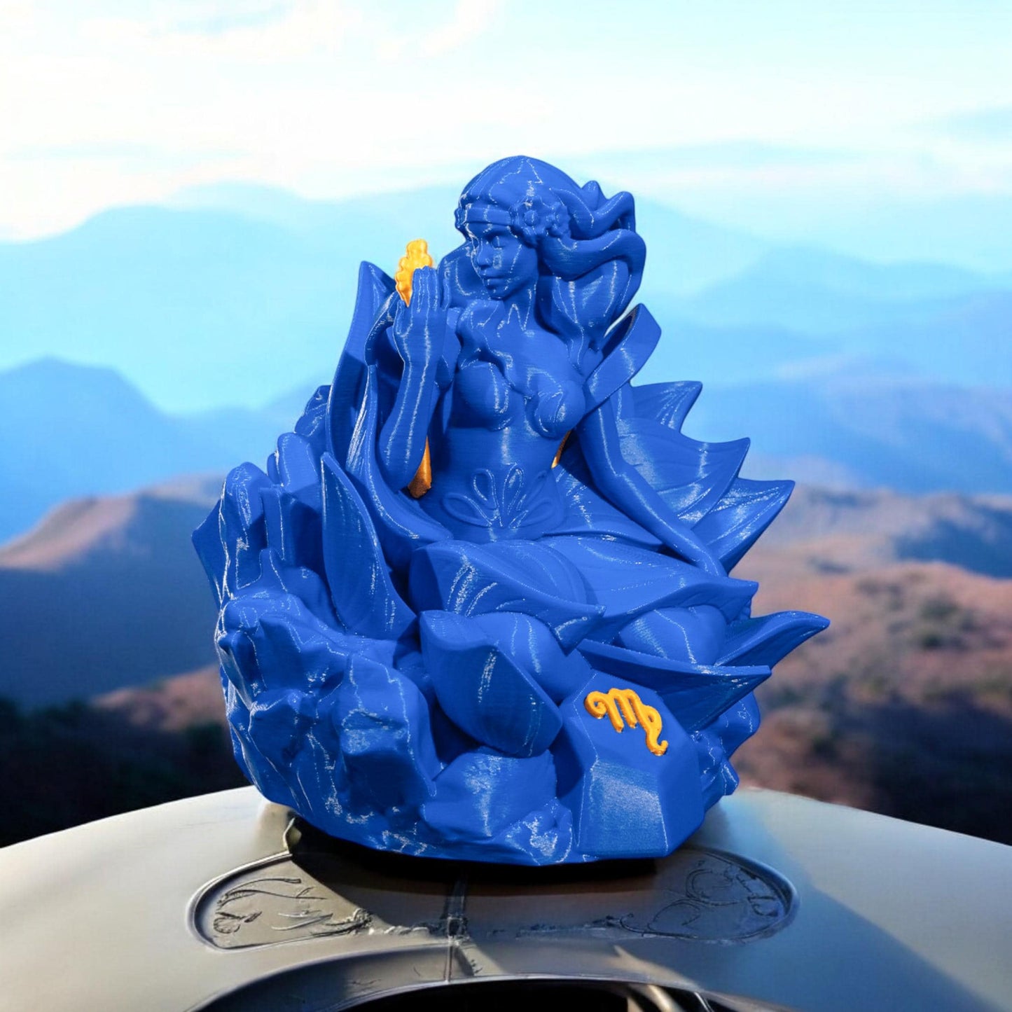 Virgo Sculpture Figurine | Unique 3D Printed Zodiac Decor for Astrology Lovers & Gifts for Virgo Fans
