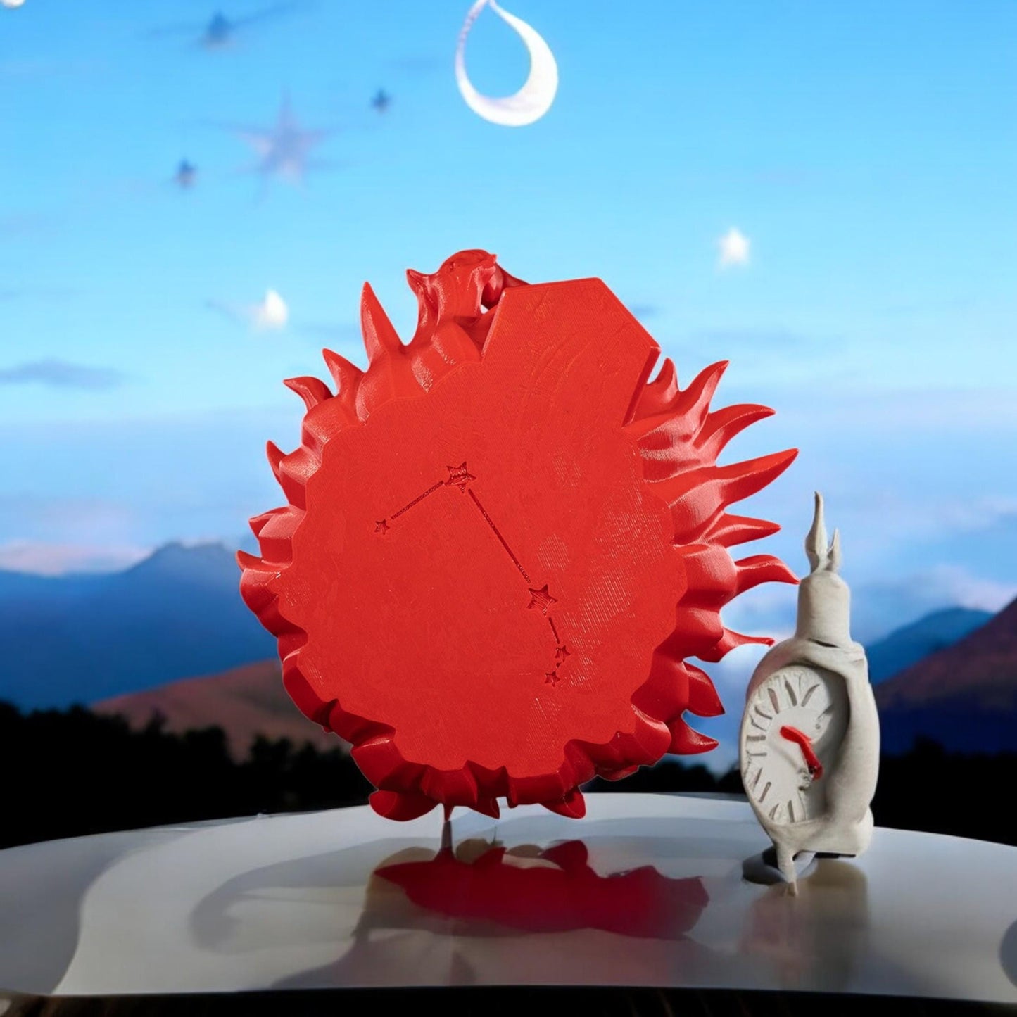 Aries Sculpture Figurine | Unique 3D Printed Zodiac Decor & Gifts for Astrology Lovers