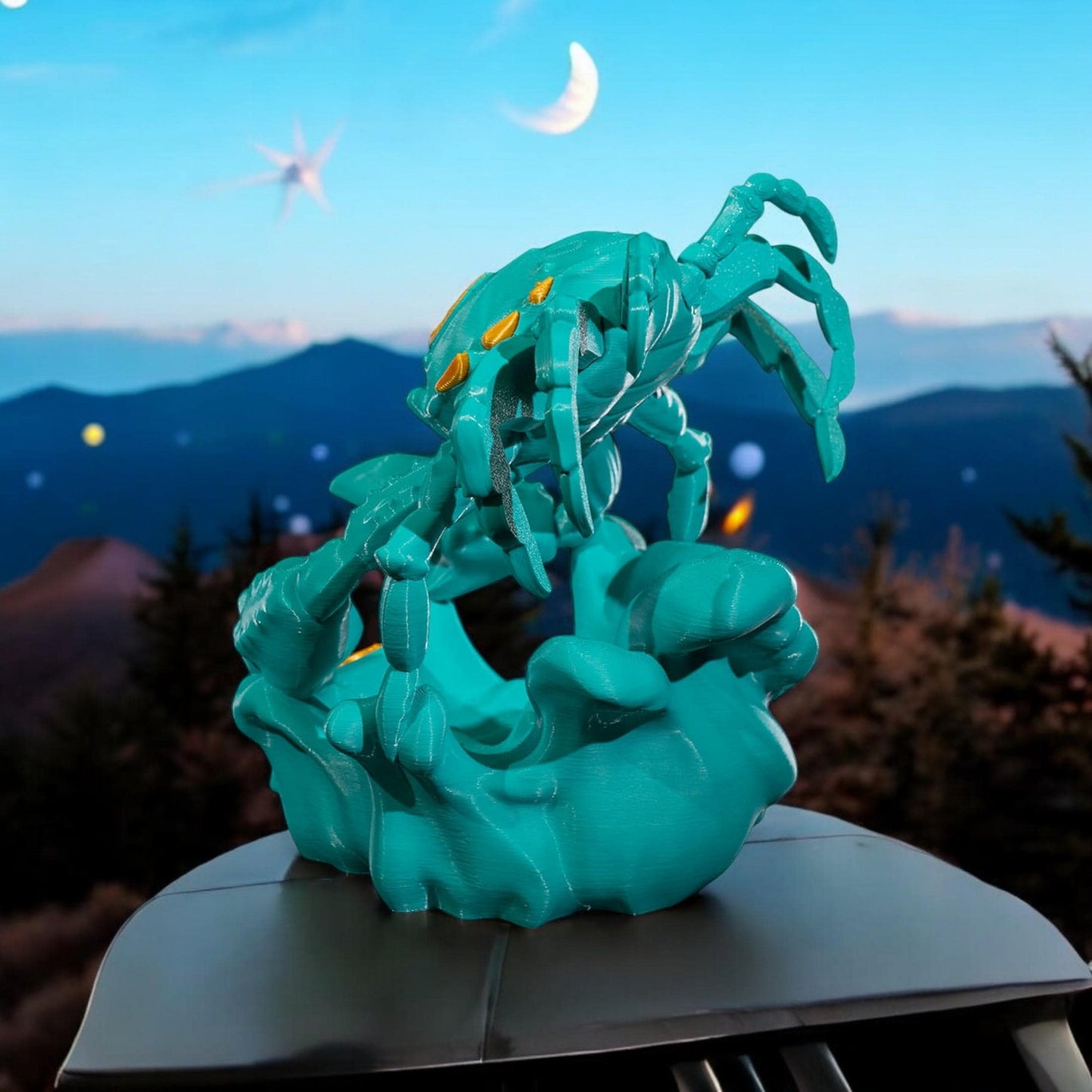 Cancer Sculpture Figurine | Unique 3D Printed Zodiac Decor & Astrology Gifts for Cancer Lovers