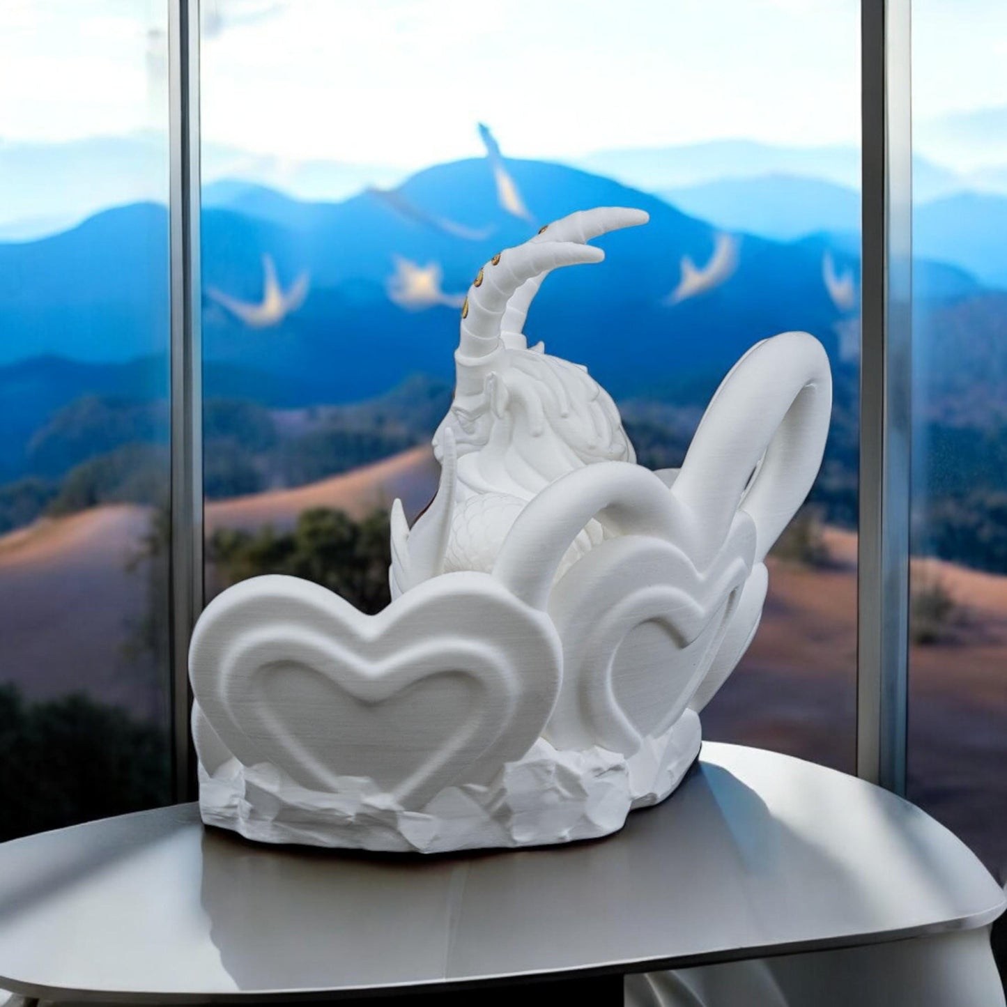 My Valentine is a Capricorn Sculpture Figurine | Unique 3D Printed Zodiac Decor Astrology Gifts for Valentine’s Day & Capricorn Lovers