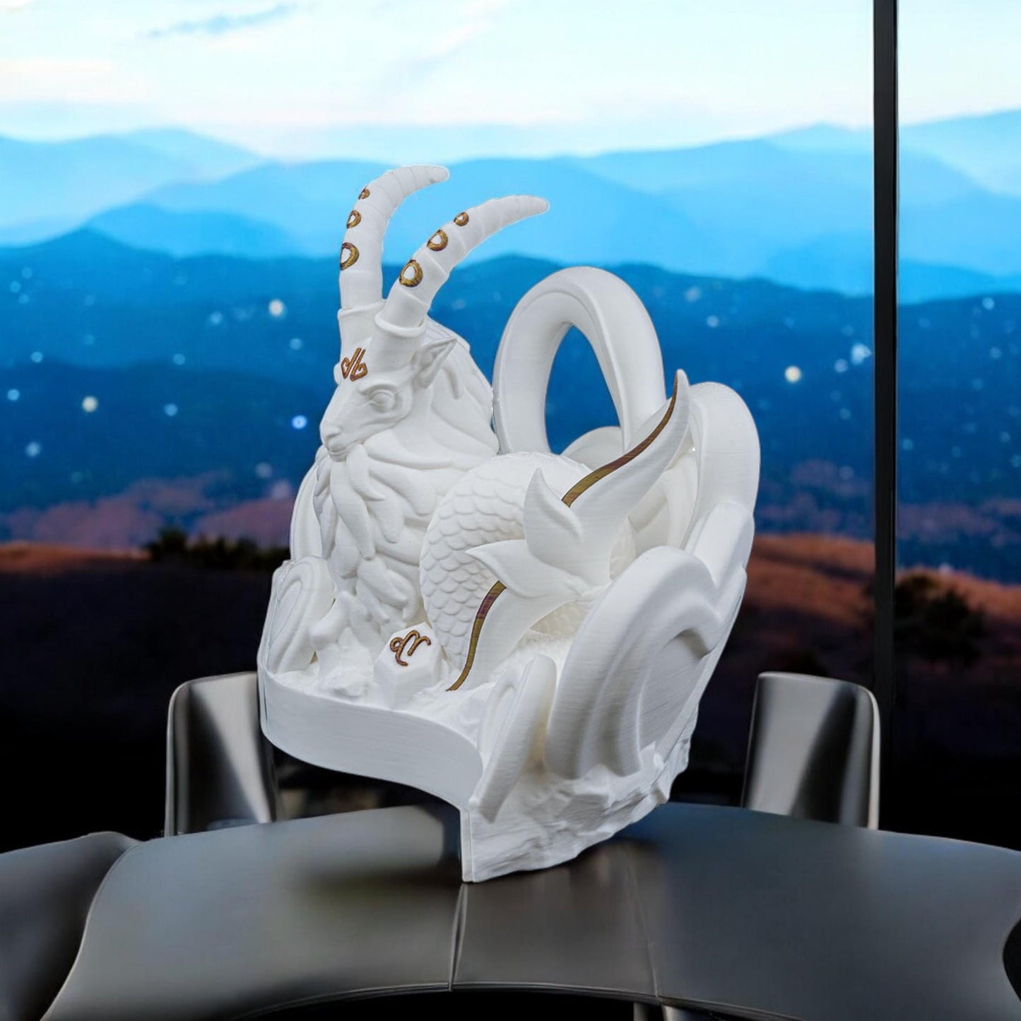 My Valentine is a Capricorn Sculpture Figurine | Unique 3D Printed Zodiac Decor Astrology Gifts for Valentine’s Day & Capricorn Lovers