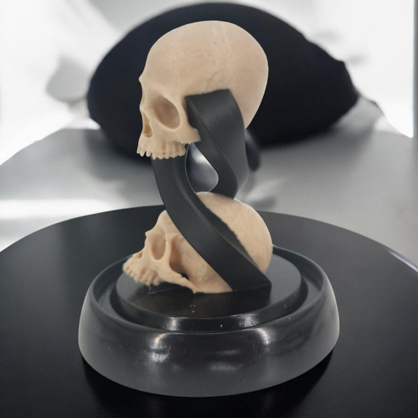 Sand of Mortality Skull Figurine | Unique Gothic Decor | Dark Art Collectible & Home Accent | Macabre Decor Idea
