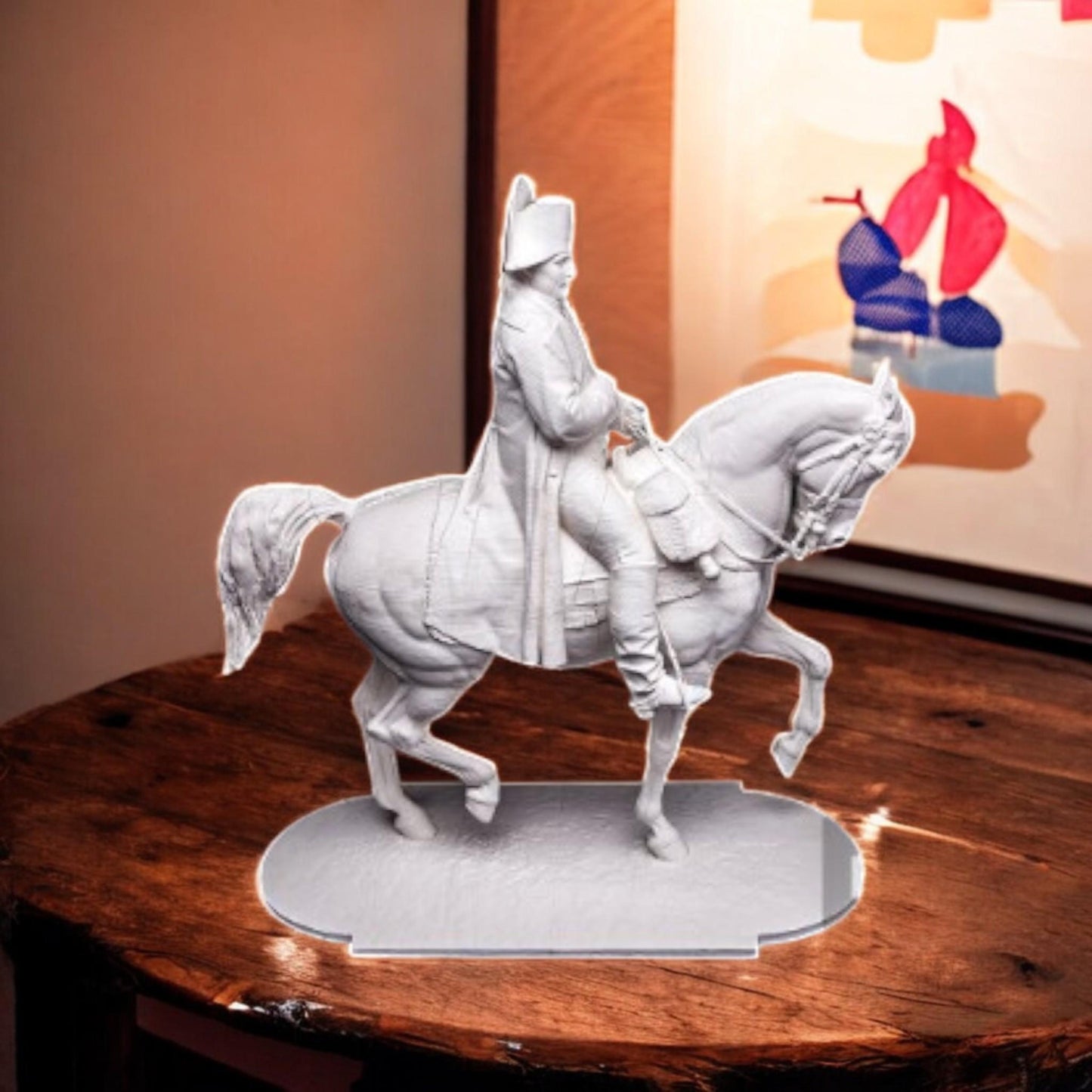 Napoleon Statue Equestrian Sculpture - 3D Printed Replica Horse & Rider, Museum Quality Renaissance Art Reproduction