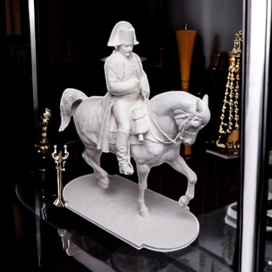 Napoleon Statue Equestrian Sculpture - 3D Printed Replica Horse & Rider, Museum Quality Renaissance Art Reproduction