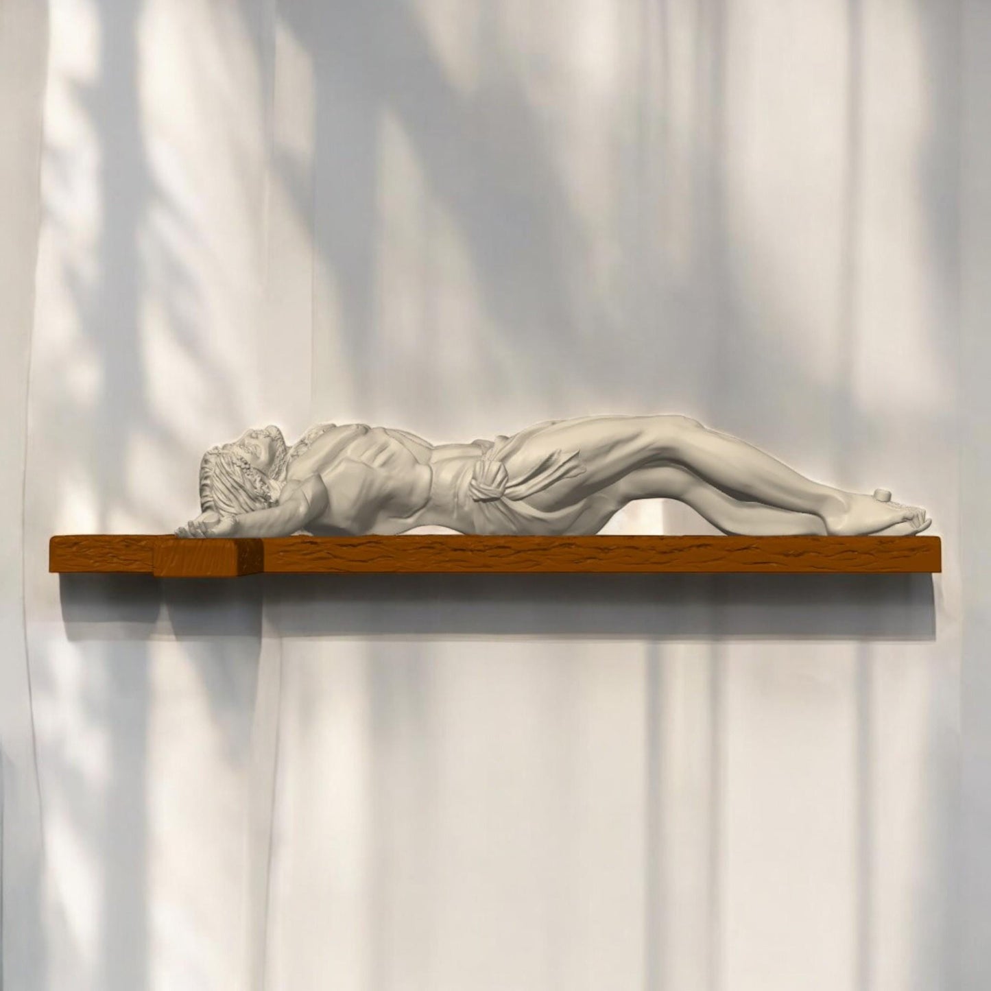 Crucifixion of Jesus Wall Sculpture Decor - Savior Christian Art, Faith Inspired Home Hanging, Religious Gift for Believers