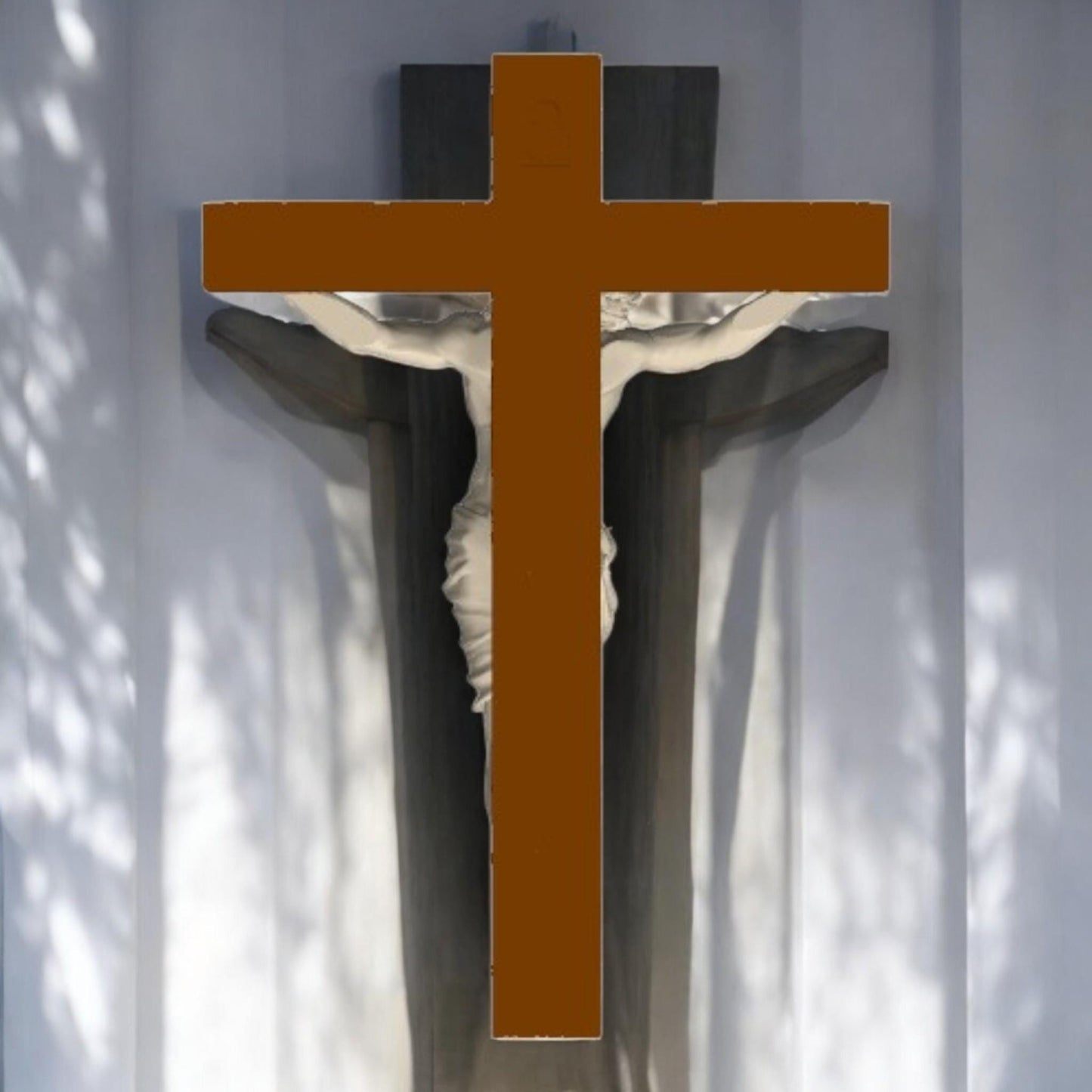 Crucifixion of Jesus Wall Sculpture Decor - Savior Christian Art, Faith Inspired Home Hanging, Religious Gift for Believers