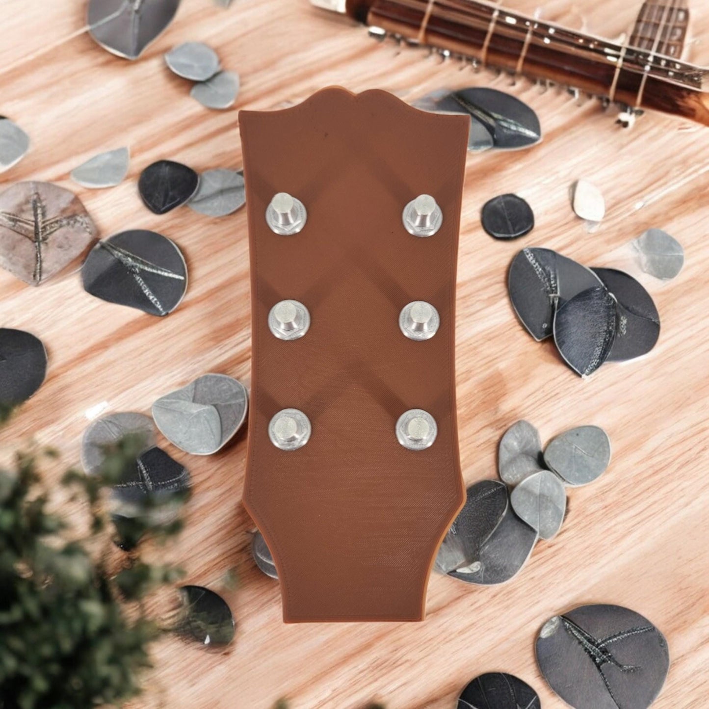 Gibson Style Headstock 3D Printed Jewelry and Pick Holder | Unique Guitar Accessory, Home Decor, Custom Organizer