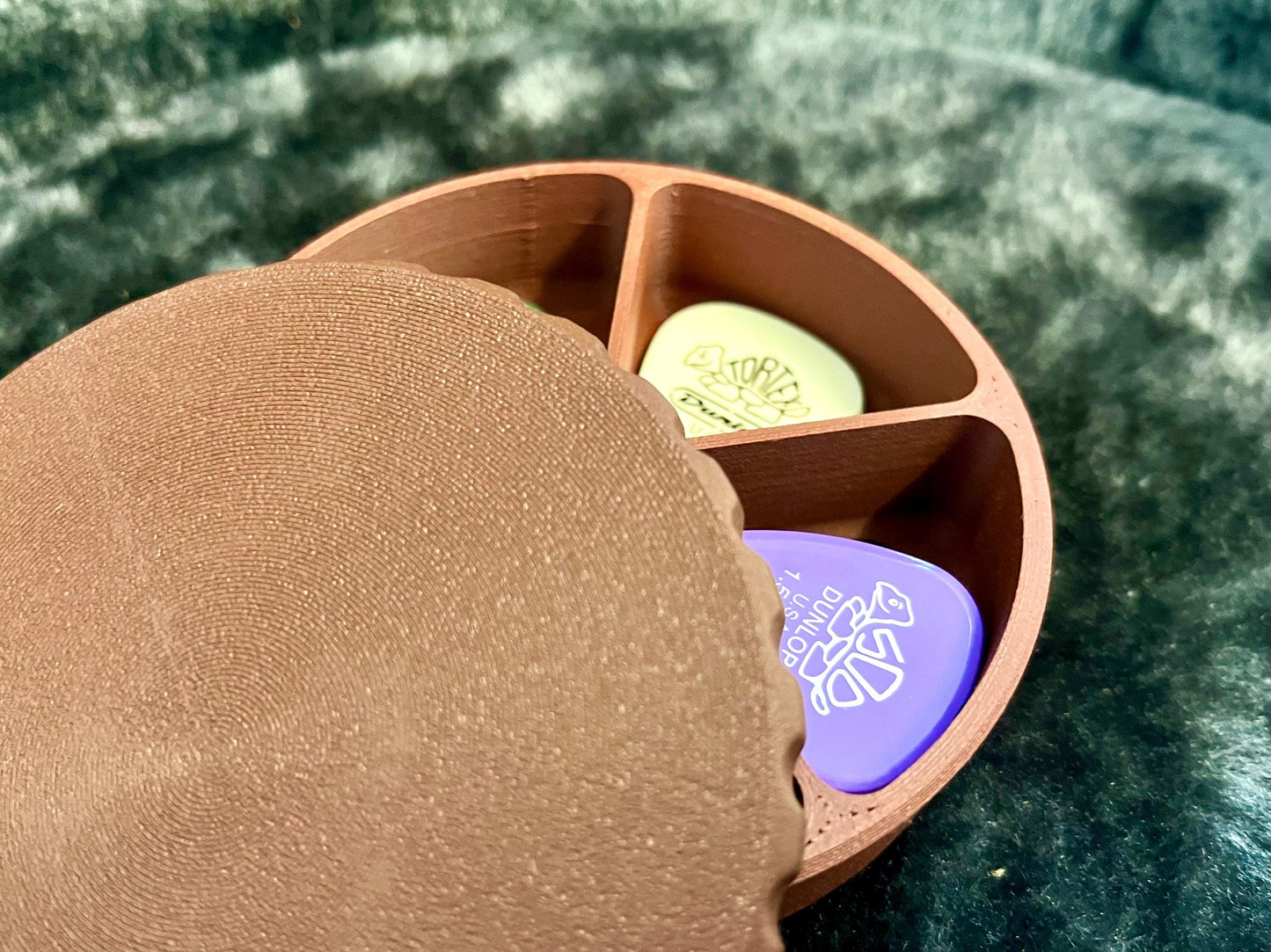 Guitar Pick Box 3D Printed Jewelry and Pick Holder | Unique Guitar Accessory, Home Decor, Custom Organizer